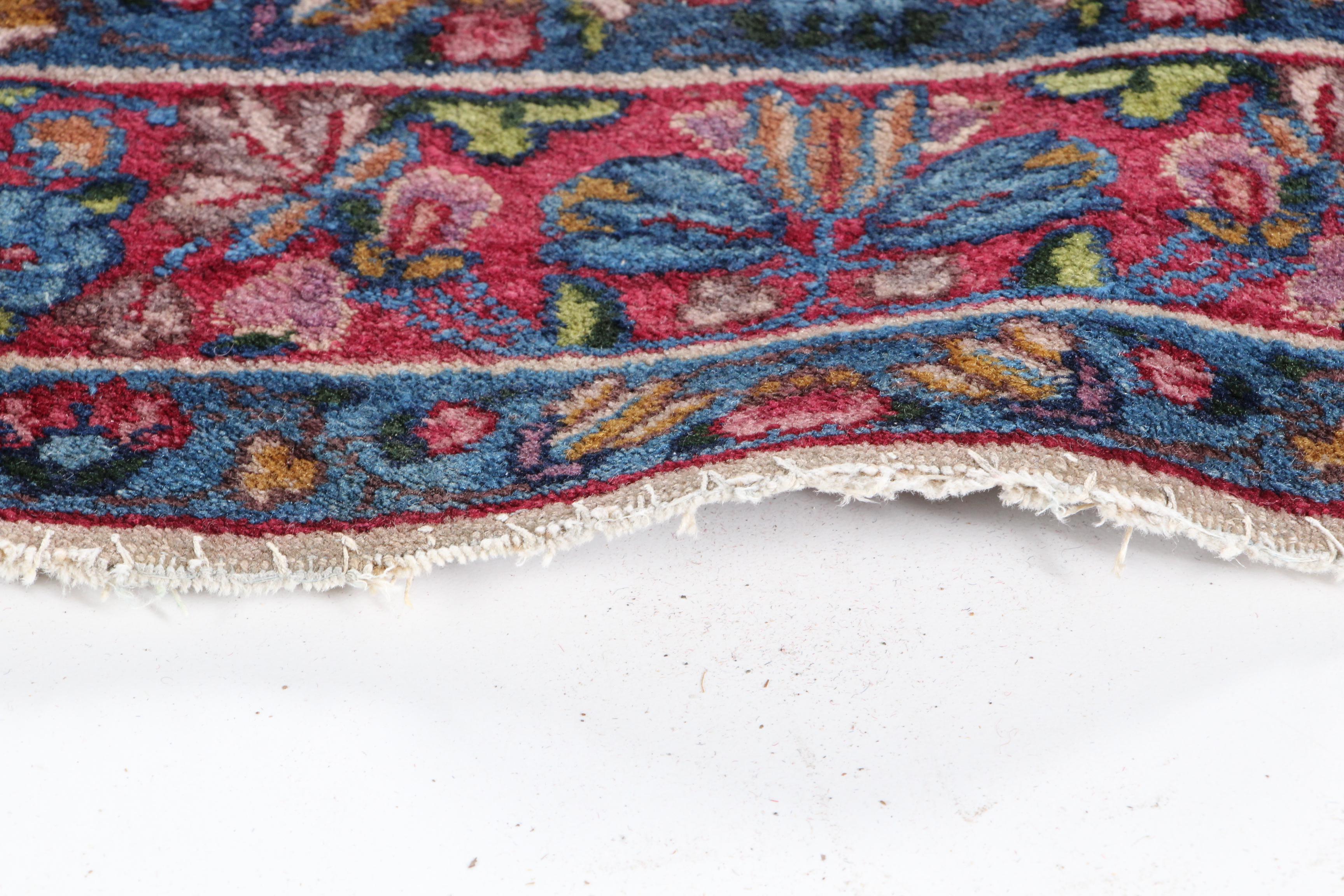 Semi-Antique Hand-Knotted Persian Wool Area Rug