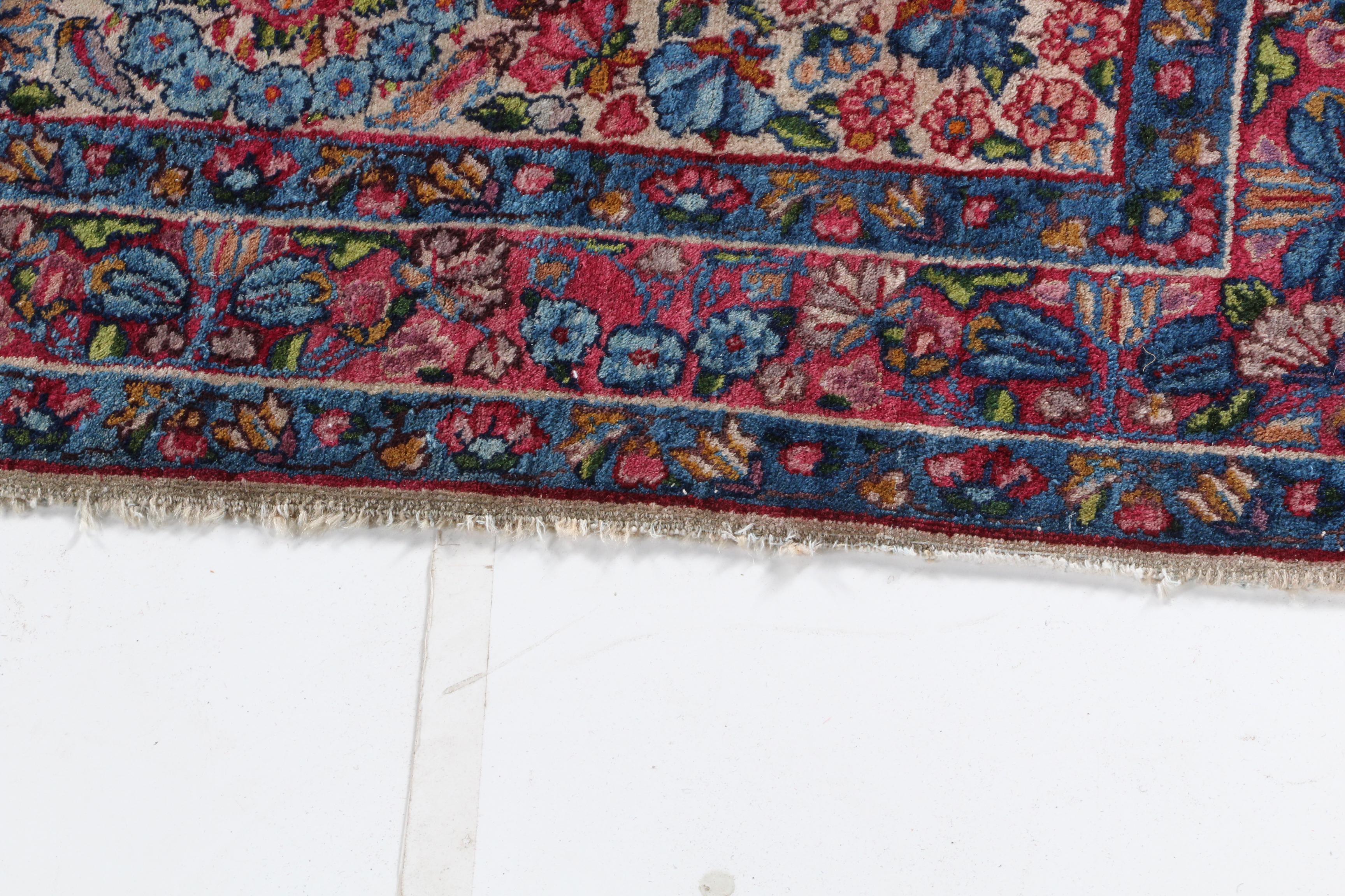 Semi-Antique Hand-Knotted Persian Wool Area Rug