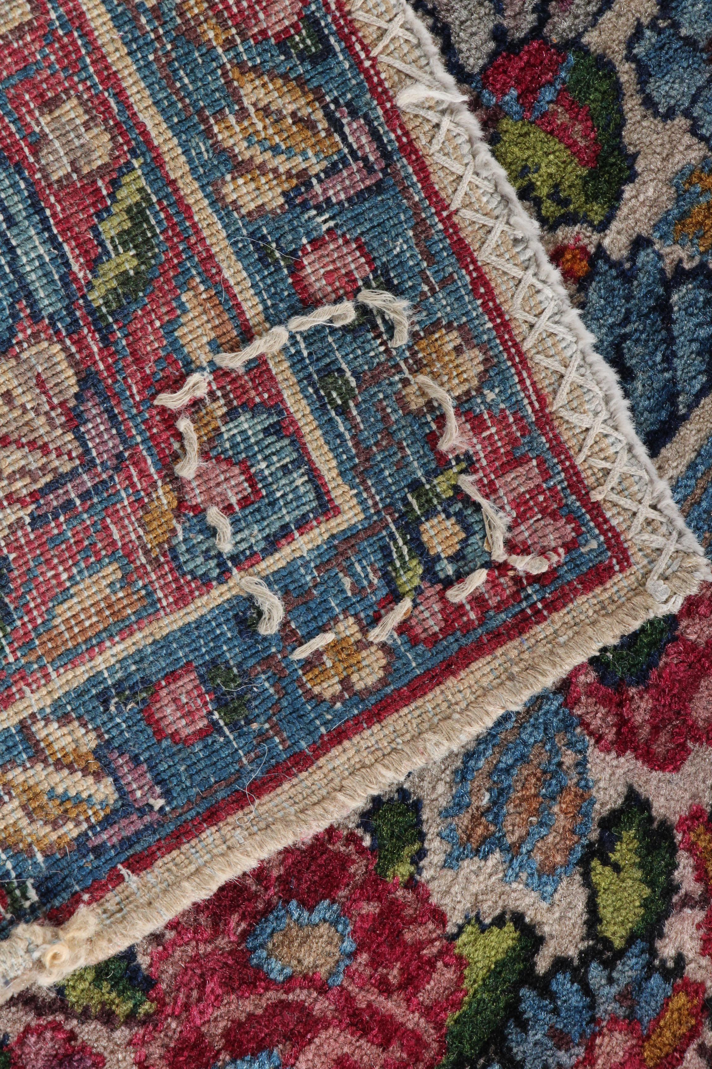 Semi-Antique Hand-Knotted Persian Wool Area Rug