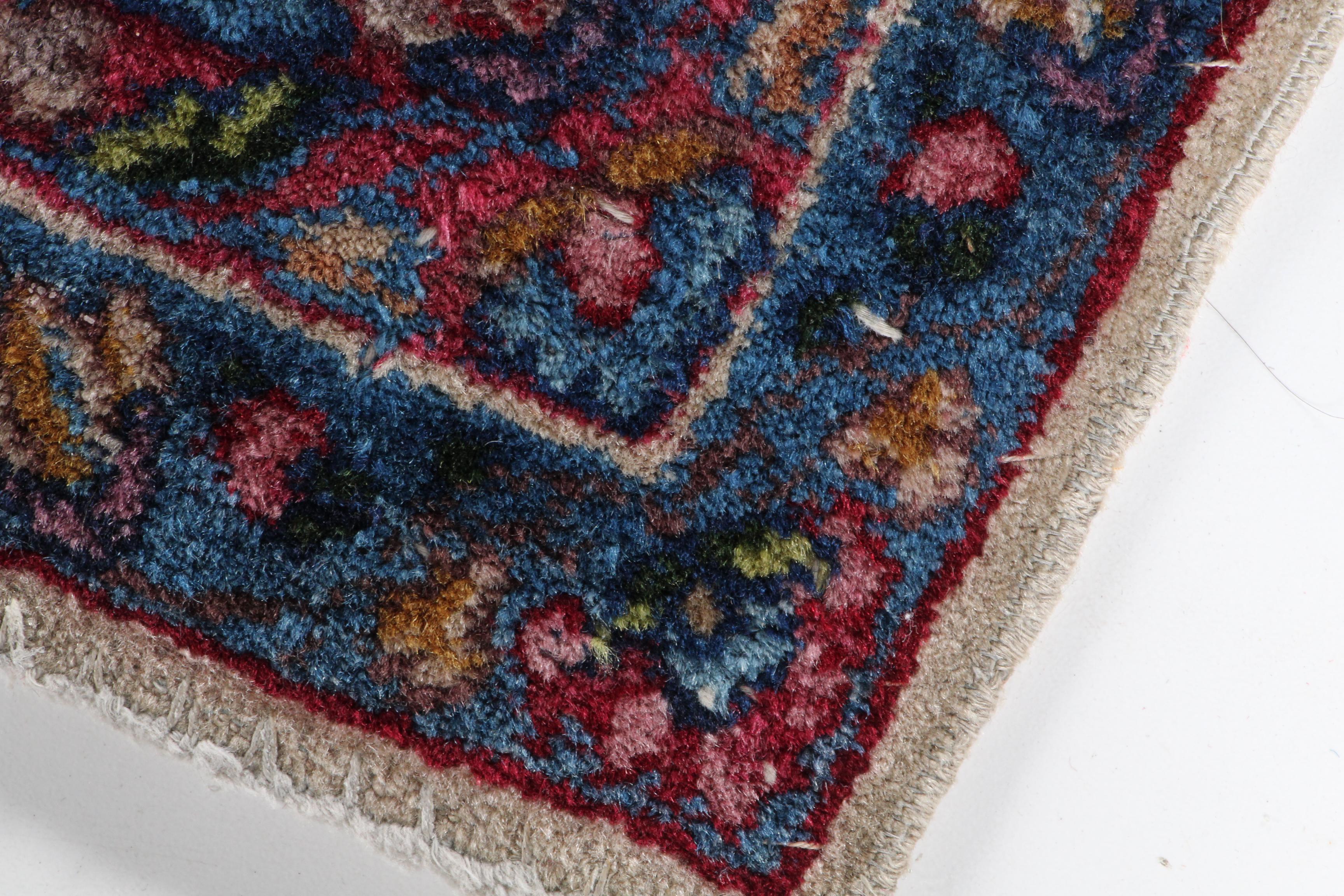 Semi-Antique Hand-Knotted Persian Wool Area Rug