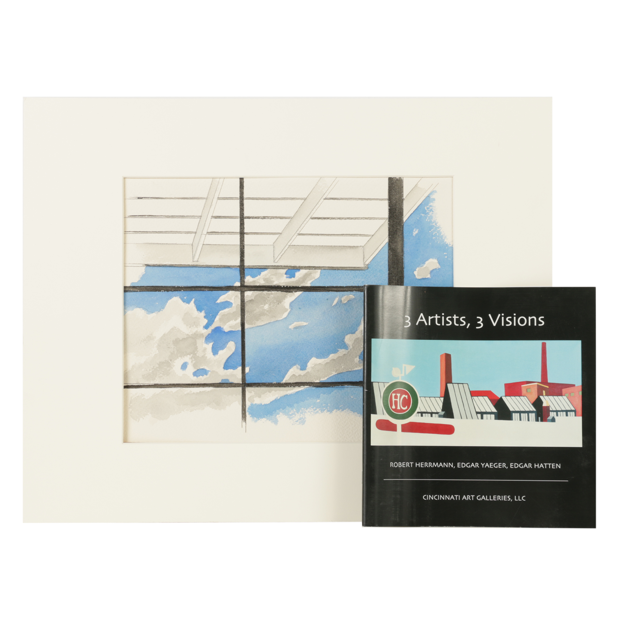 Robert Herrmann Watercolor "Phoenix"