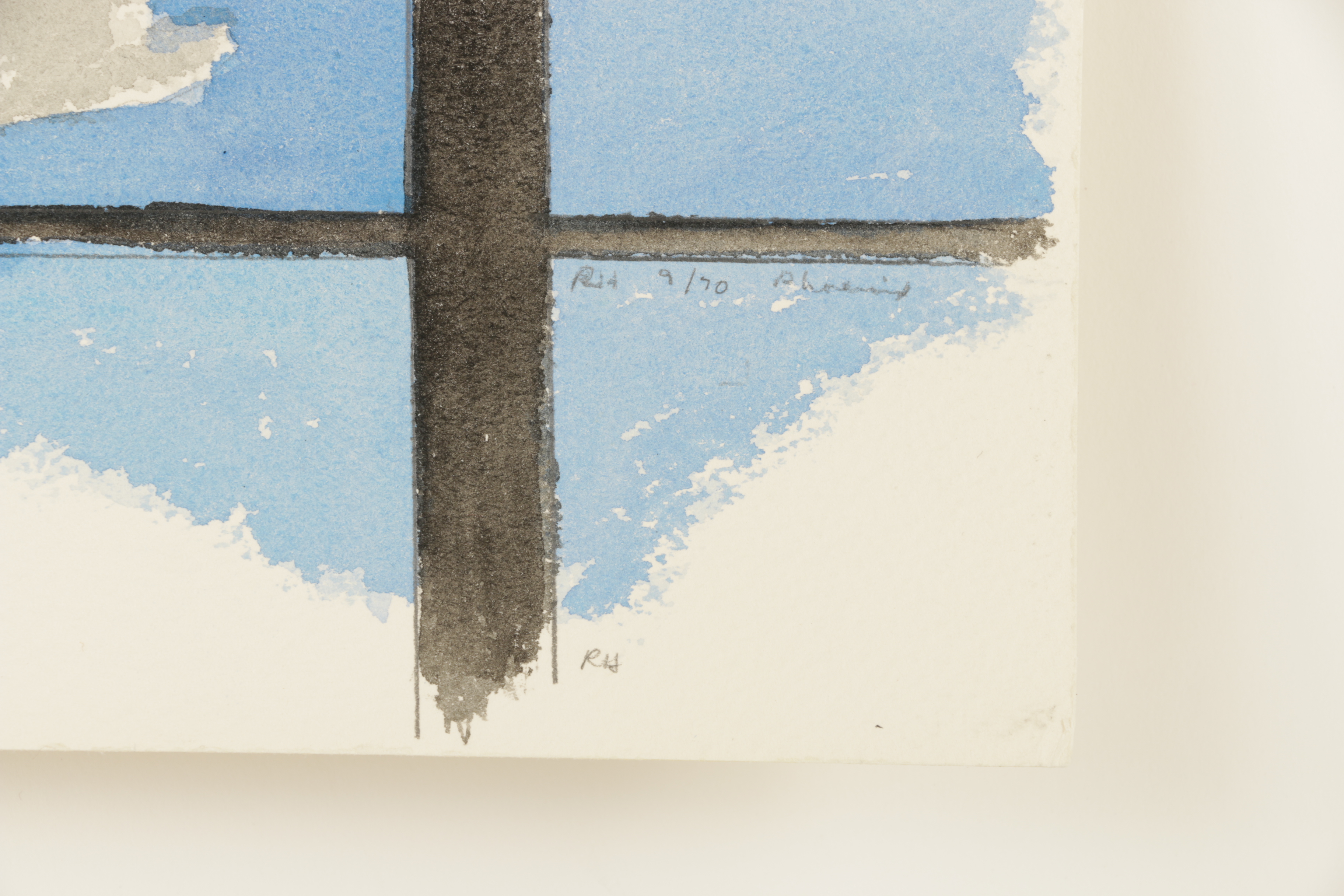 Robert Herrmann Watercolor "Phoenix"