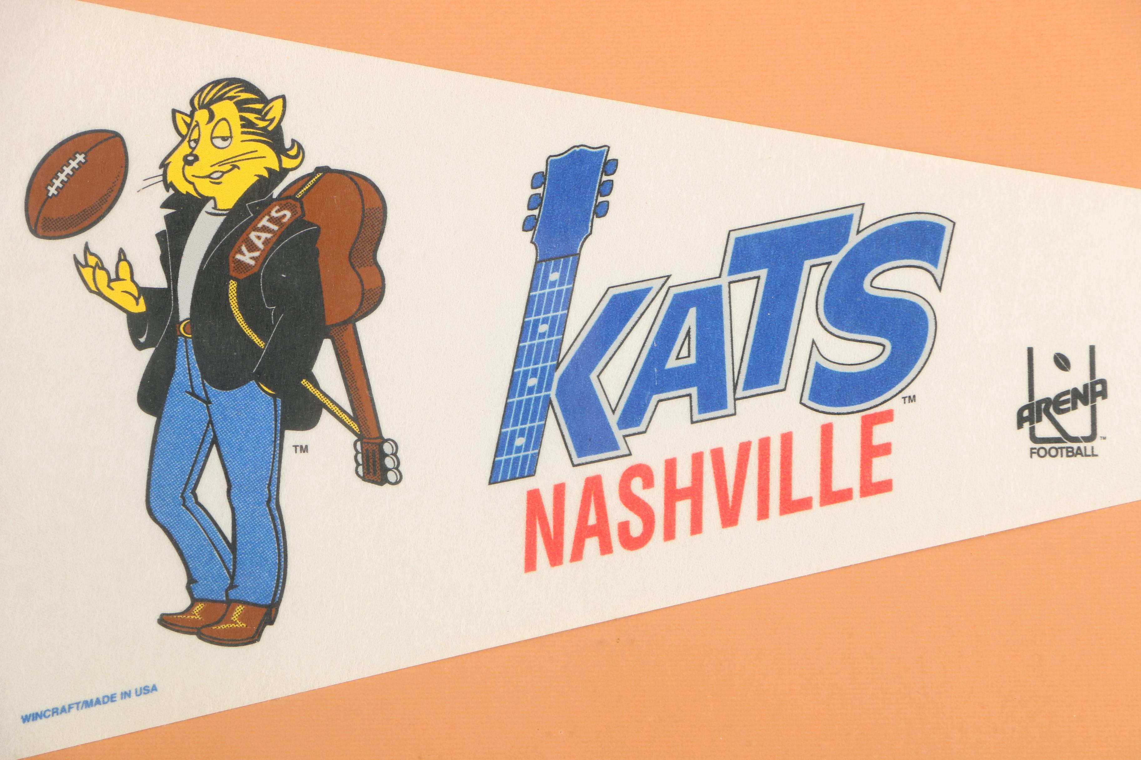 Framed Nashville Kats Pennant