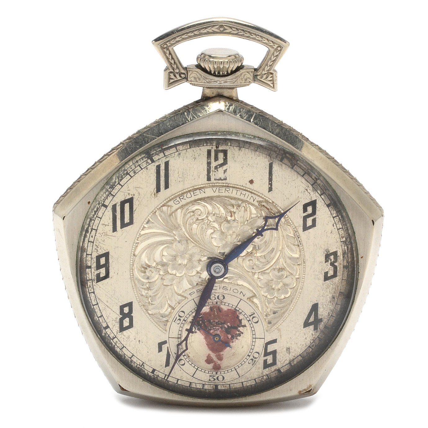 Vintage Gruen Open Face Pocket Watch