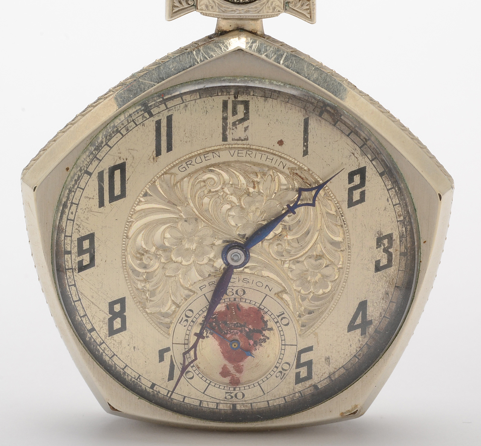 Vintage Gruen Open Face Pocket Watch
