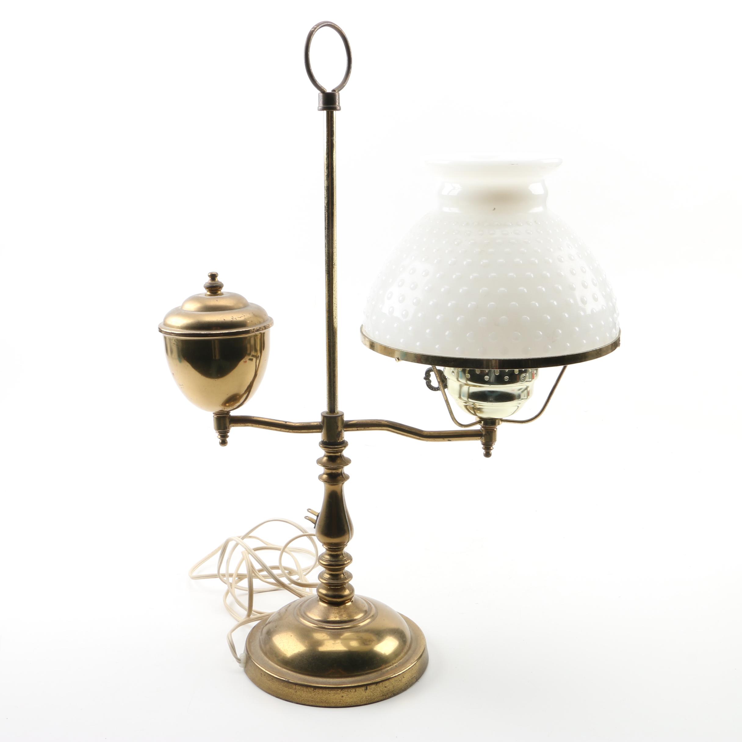 Antique Victorian Student Lamp