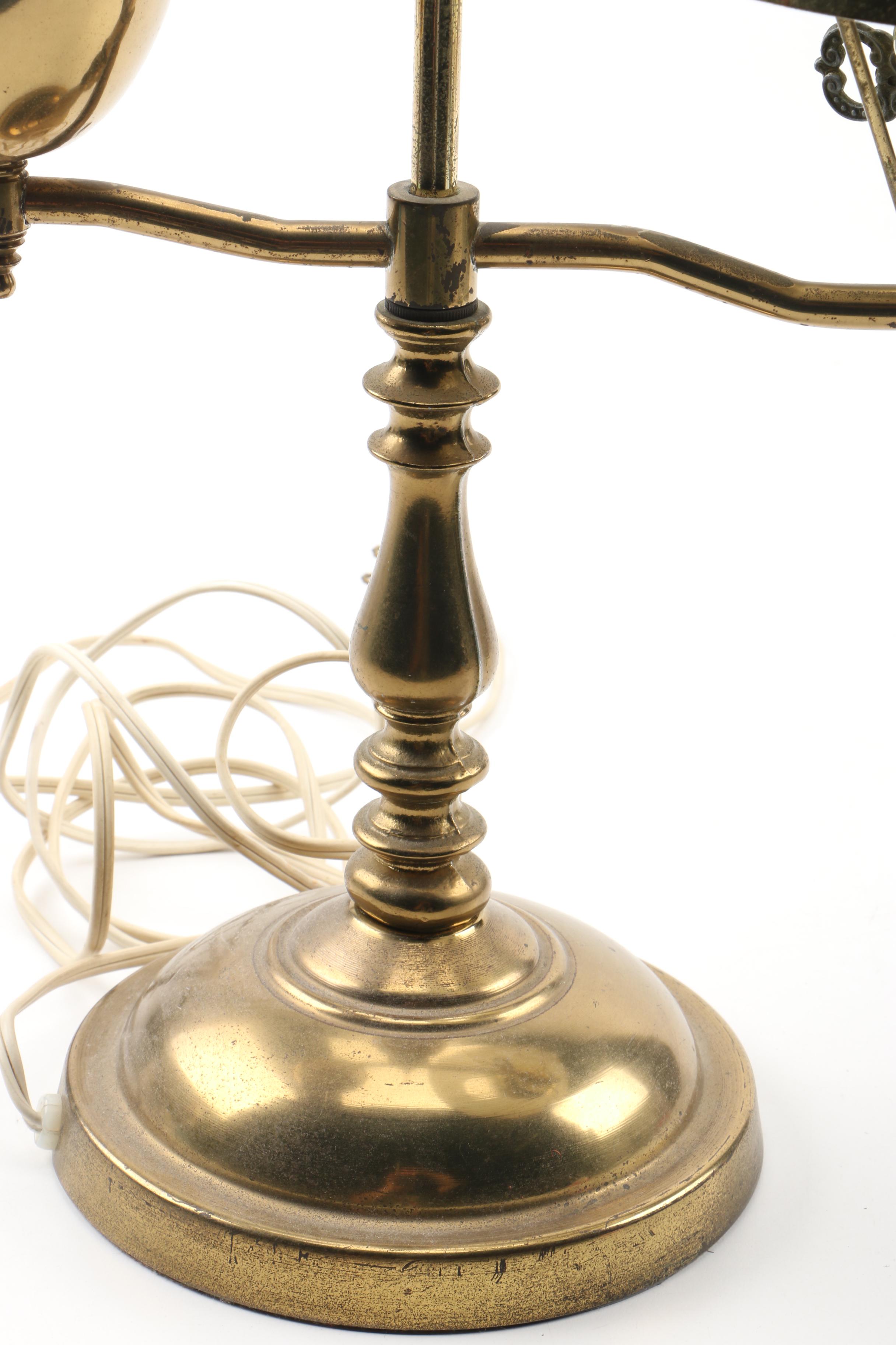 Antique Victorian Student Lamp