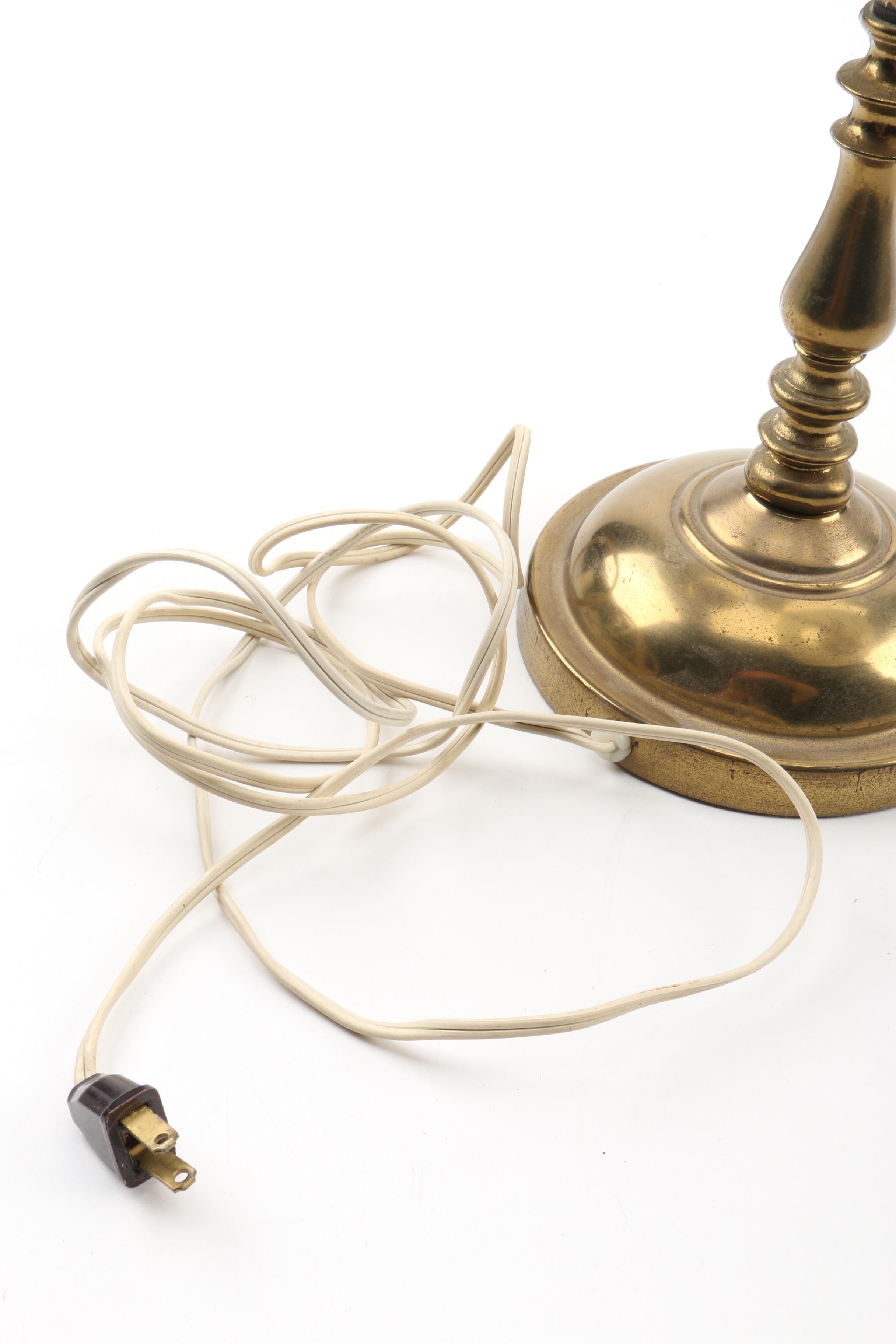 Antique Victorian Student Lamp