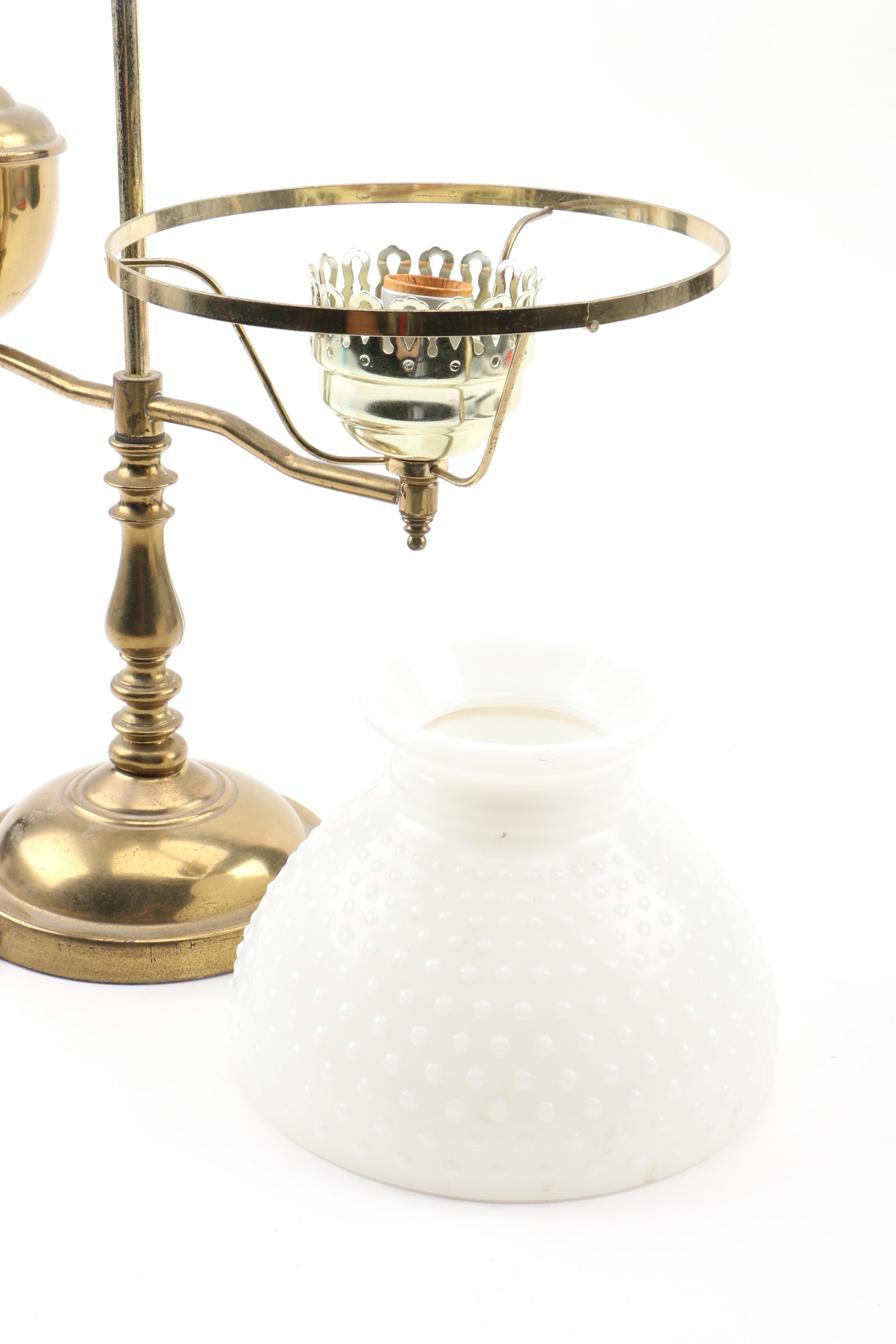 Antique Victorian Student Lamp