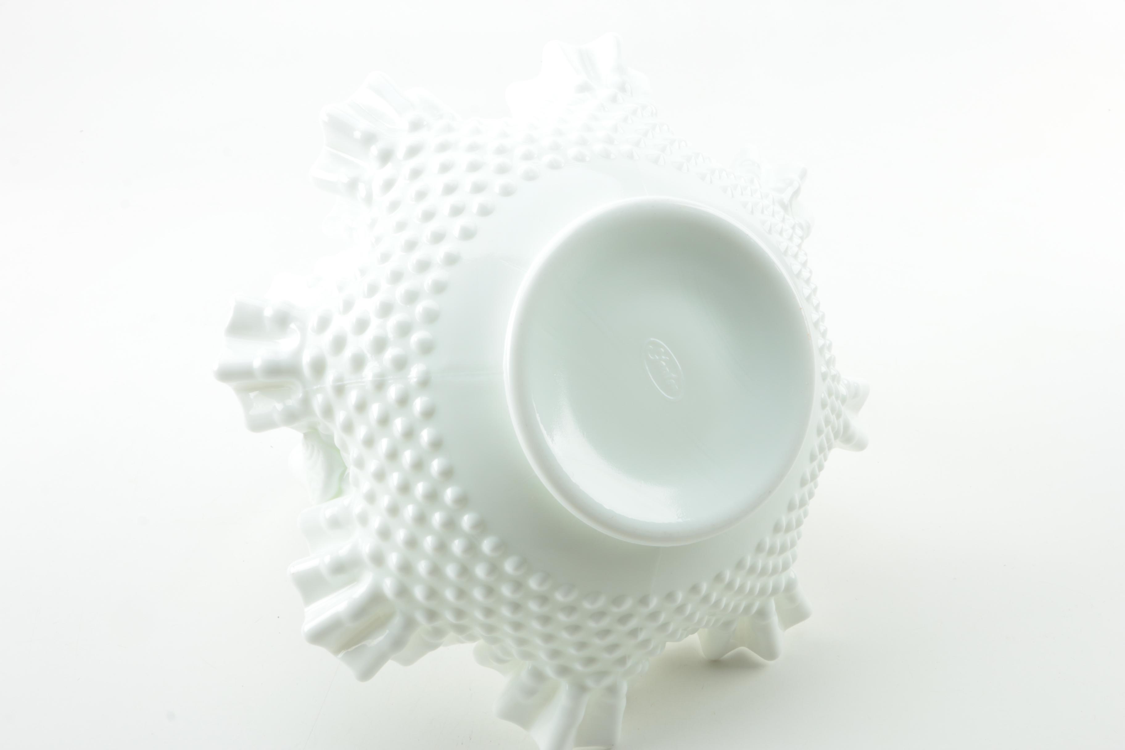 Fenton Milk Glass Basket