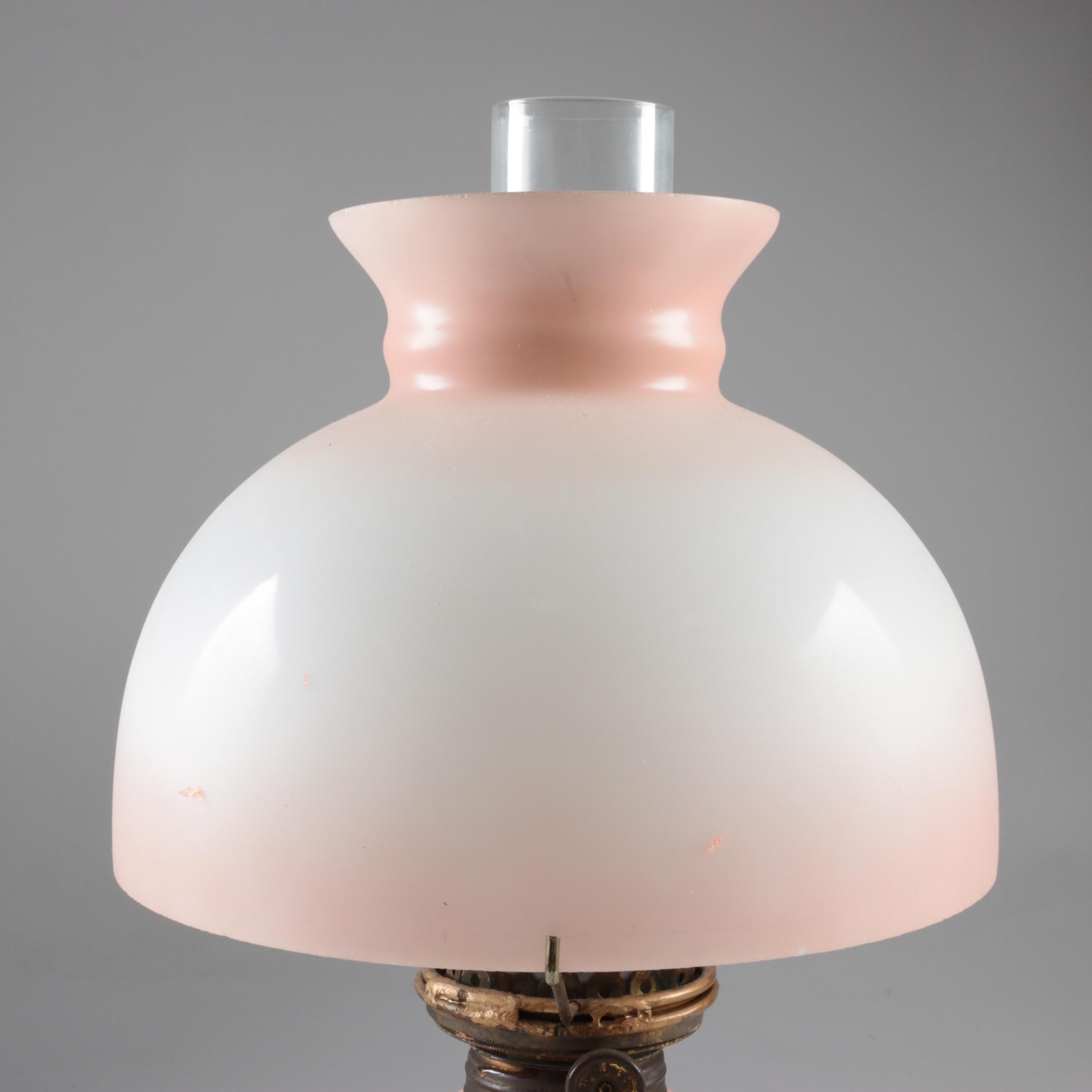 Vintage Converted Oil Parlor Lamp
