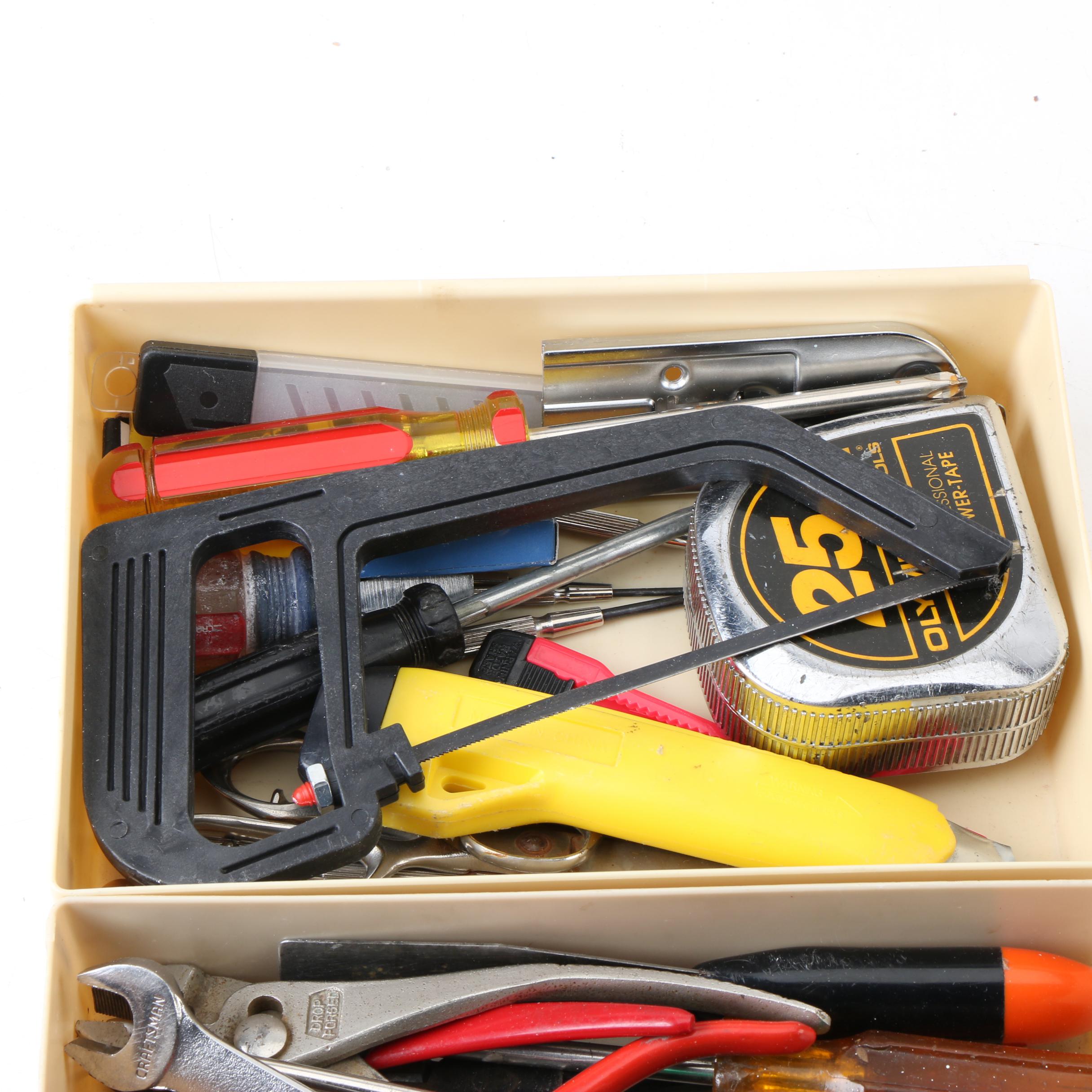 Assortment of Tools Including a Skil Sander and Maglite