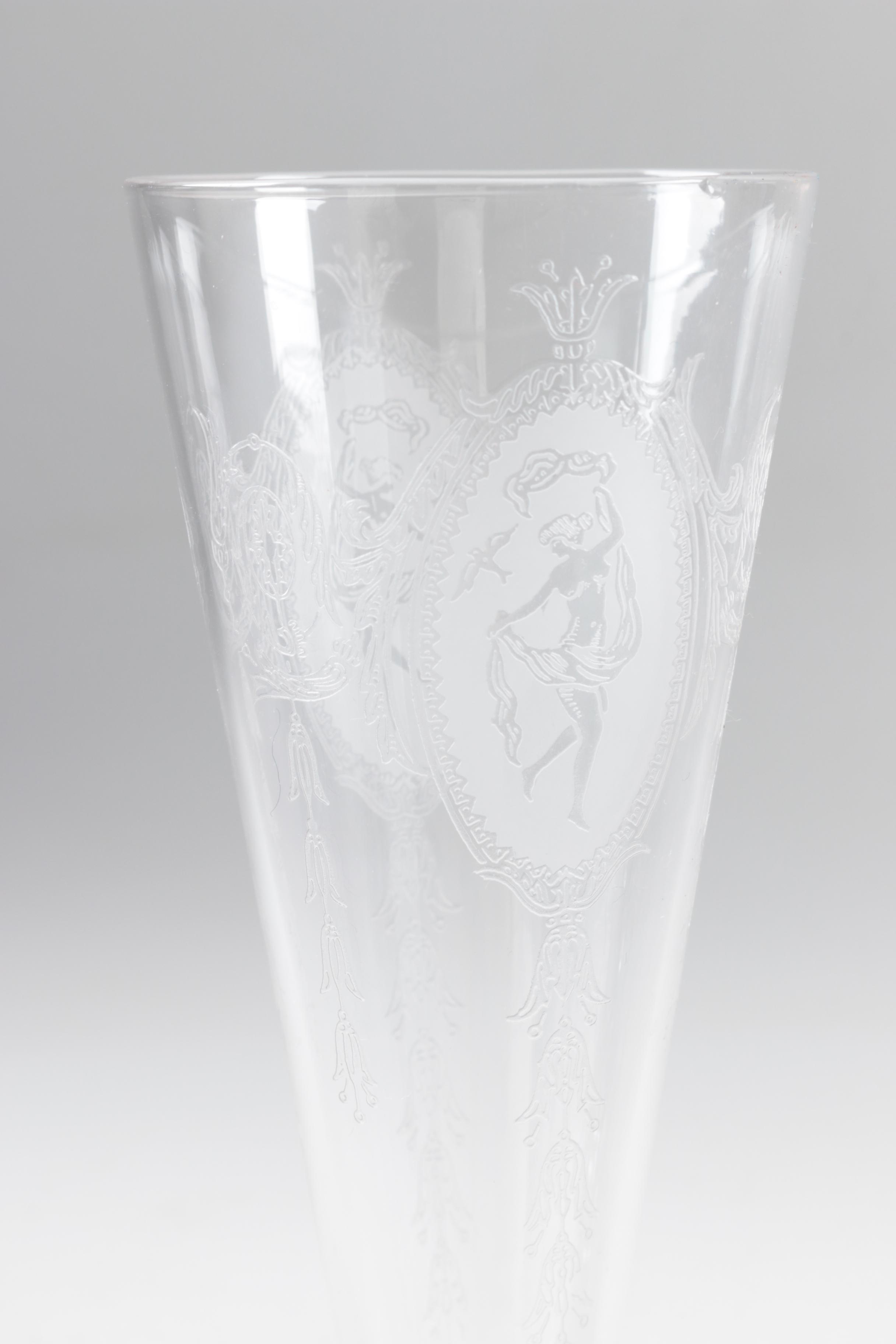 Etched Pilsner Glasses
