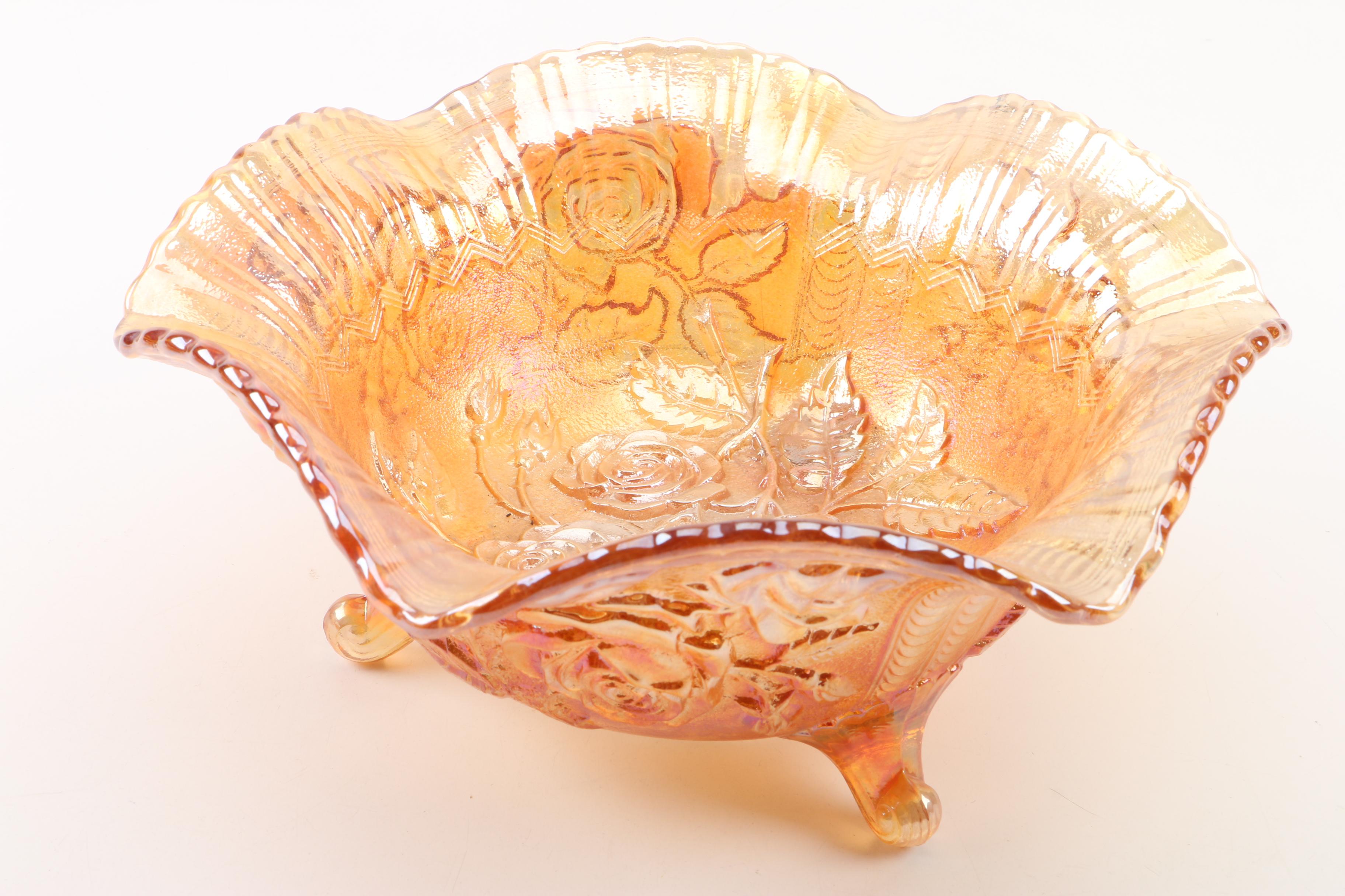Imperial Glass-Ohio "Open Rose" Bowls, Circa 1910-1920