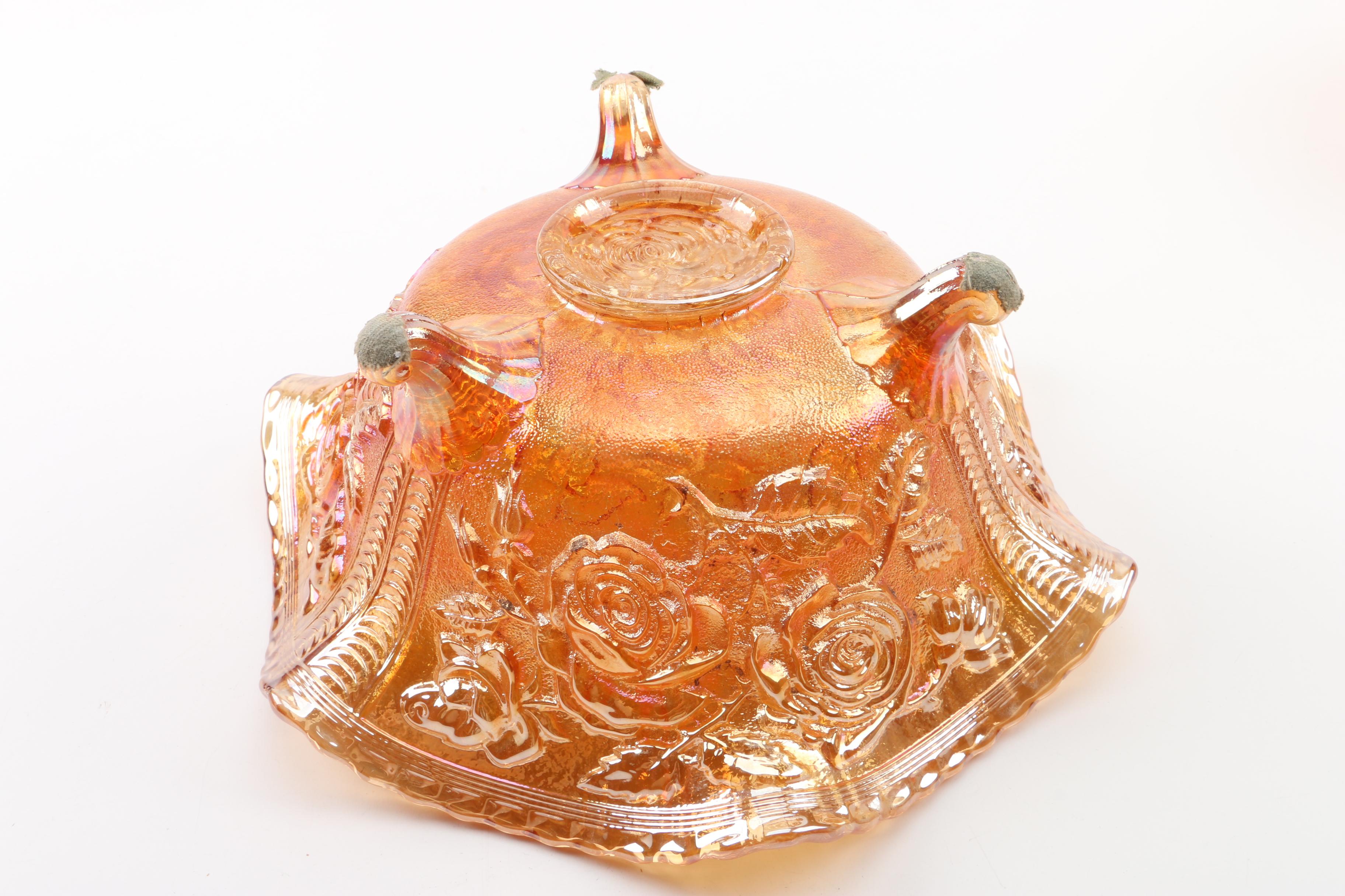 Imperial Glass-Ohio "Open Rose" Bowls, Circa 1910-1920