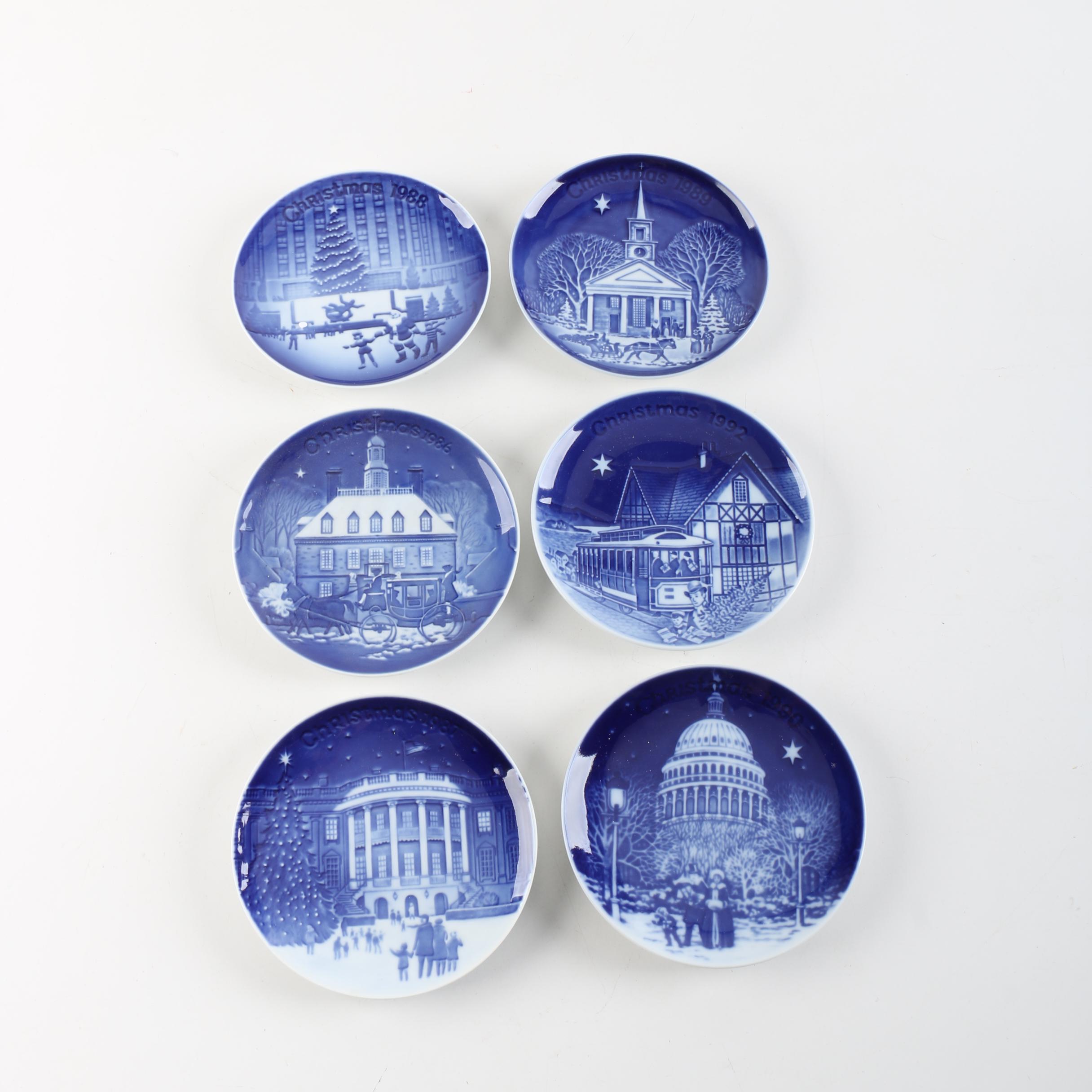 Bing & Grøndahl "Christmas in America" Series Porcelain Plates