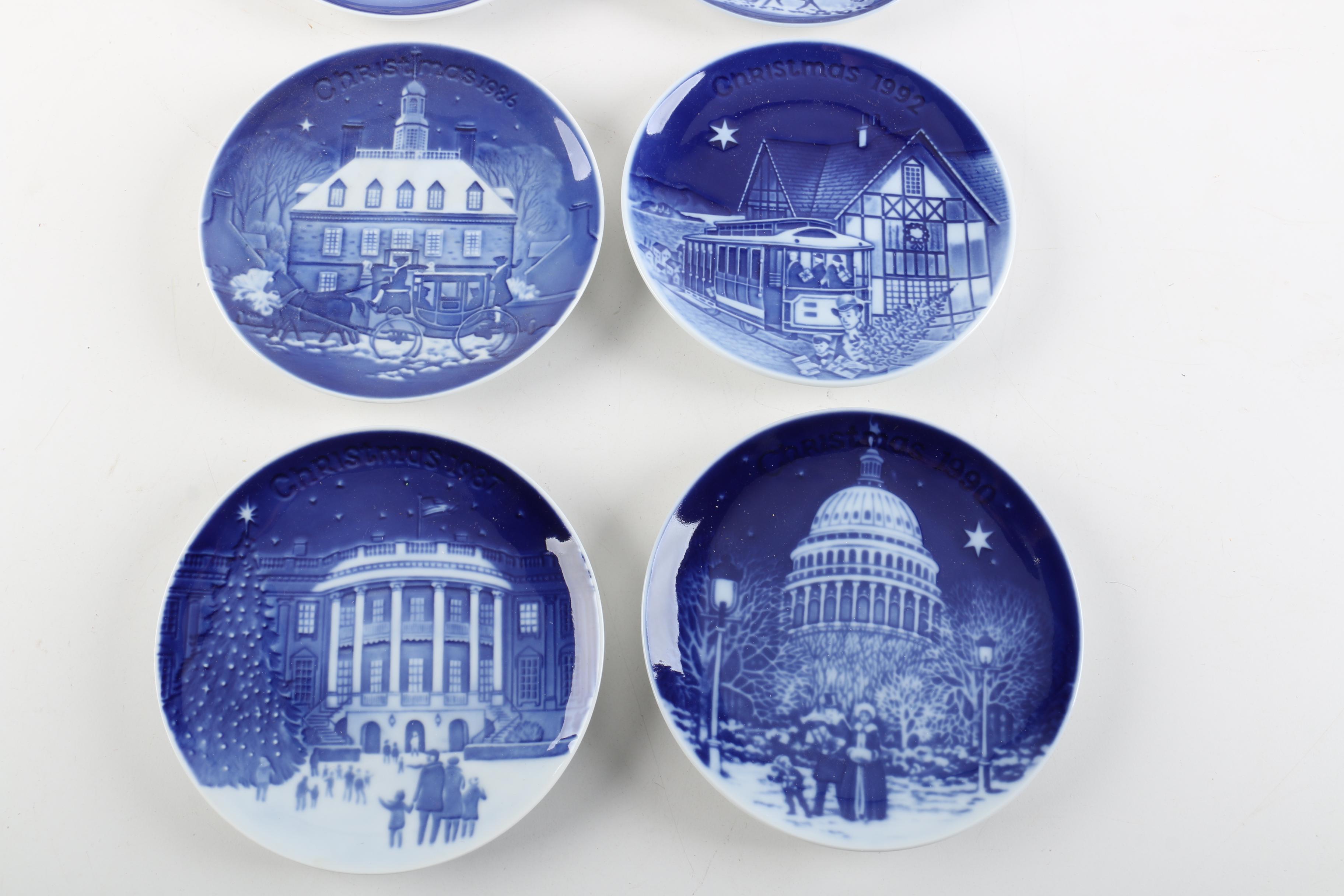 Bing & Grøndahl "Christmas in America" Series Porcelain Plates