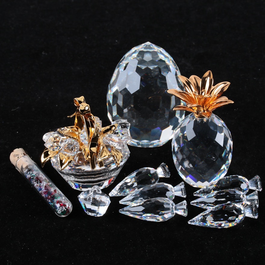 Swarovski Crystal Figurines Including "Crystal Secrets"