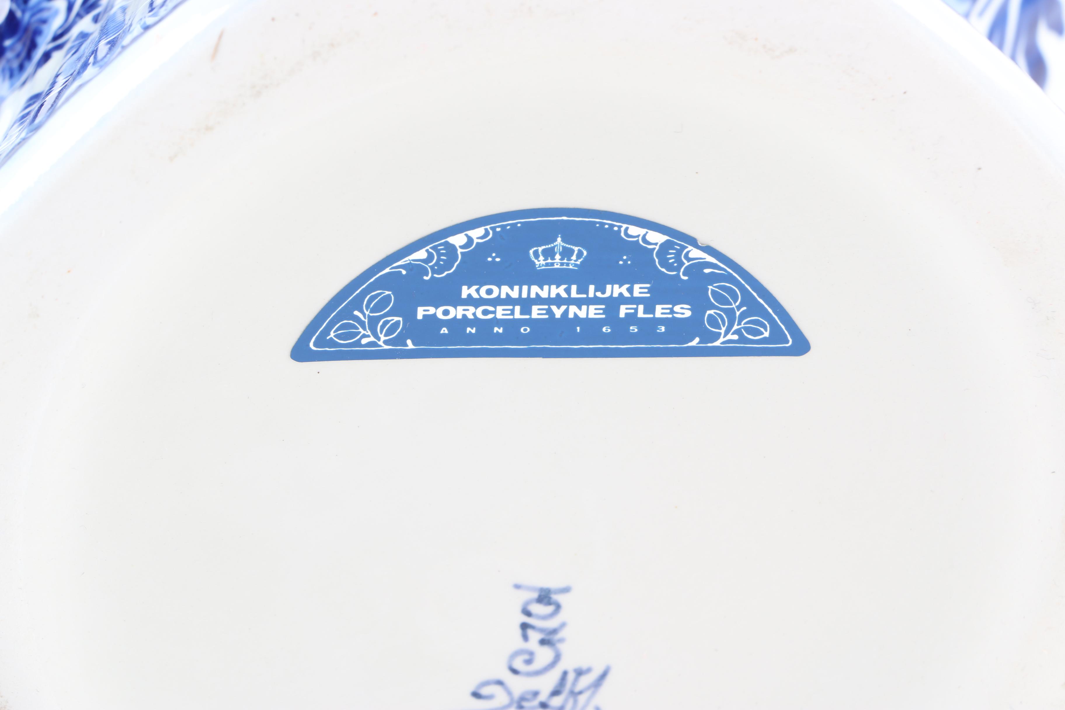 Vintage Royal Delft Earthenware Urns