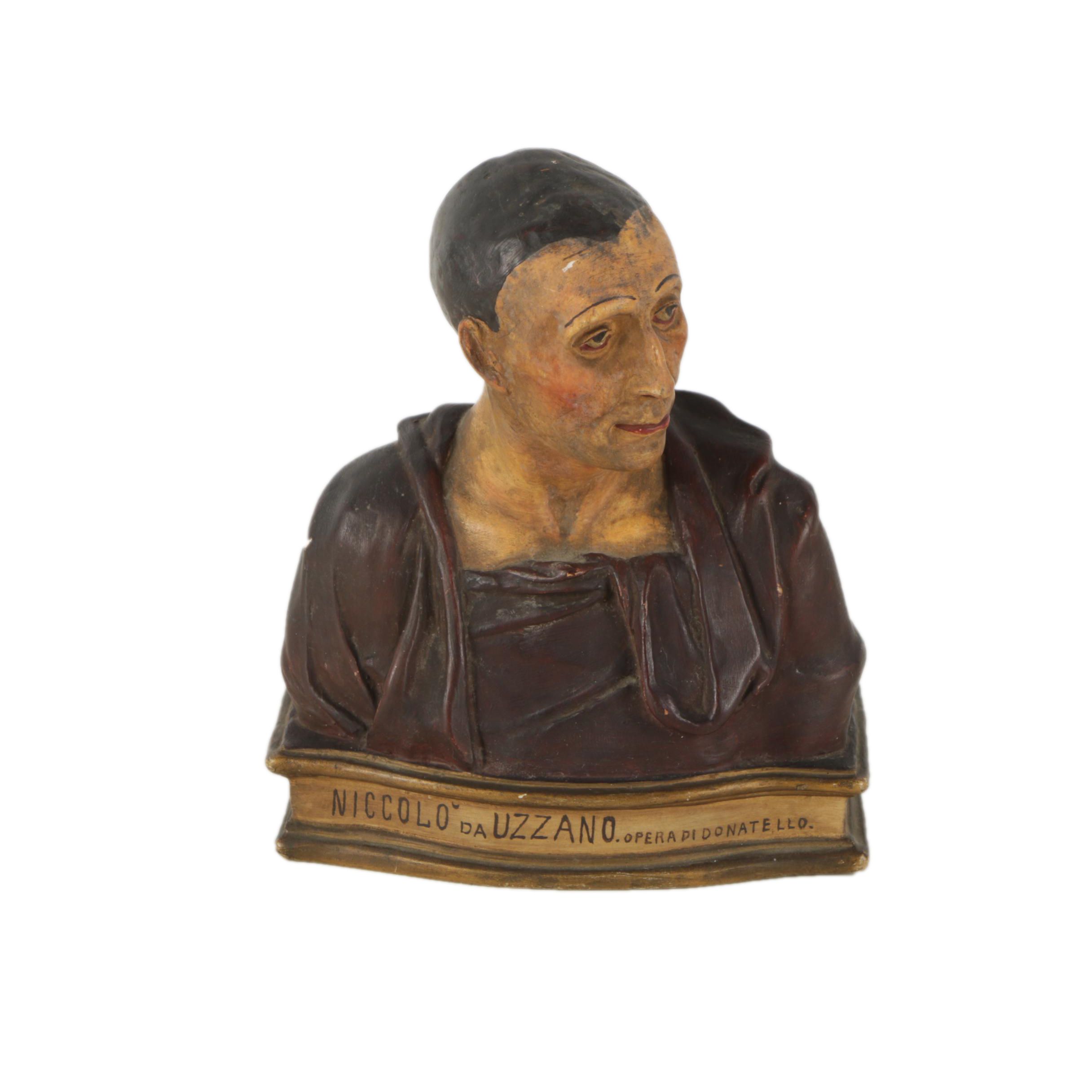 Ceramic Bust After Donatello's "Niccolo da Uzzano"