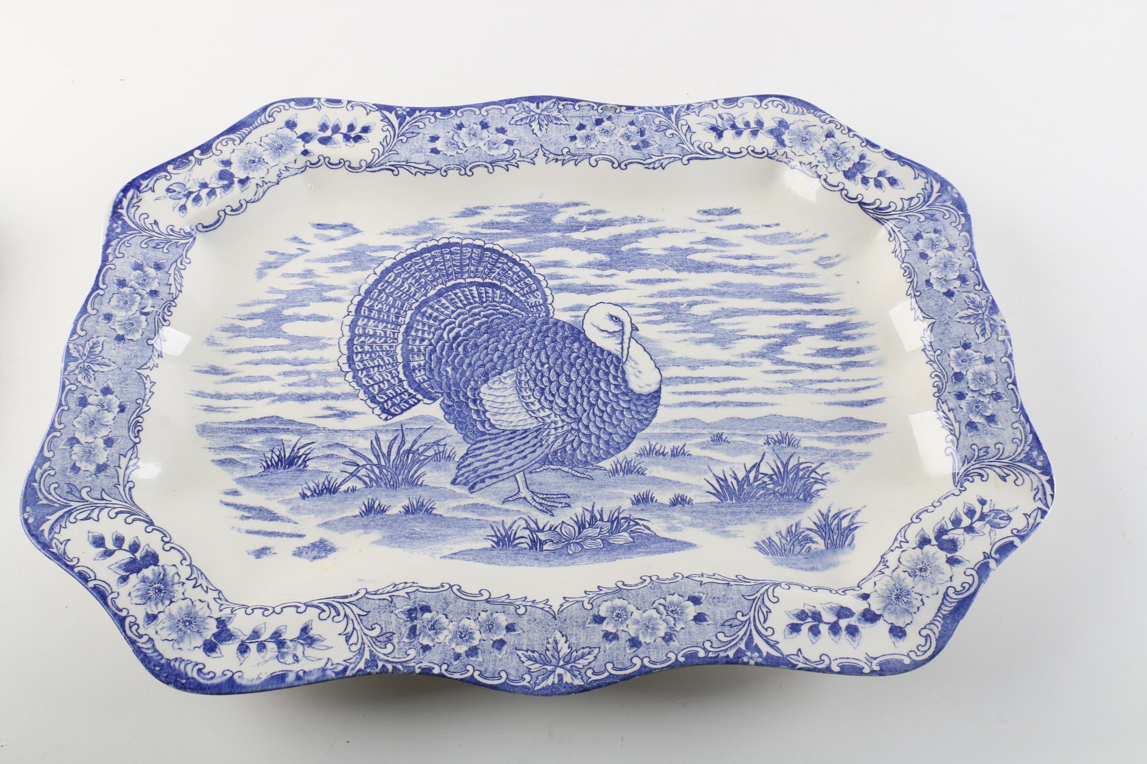 Transferware Platters Featuring Johnson Brothers "The Friendly Village"