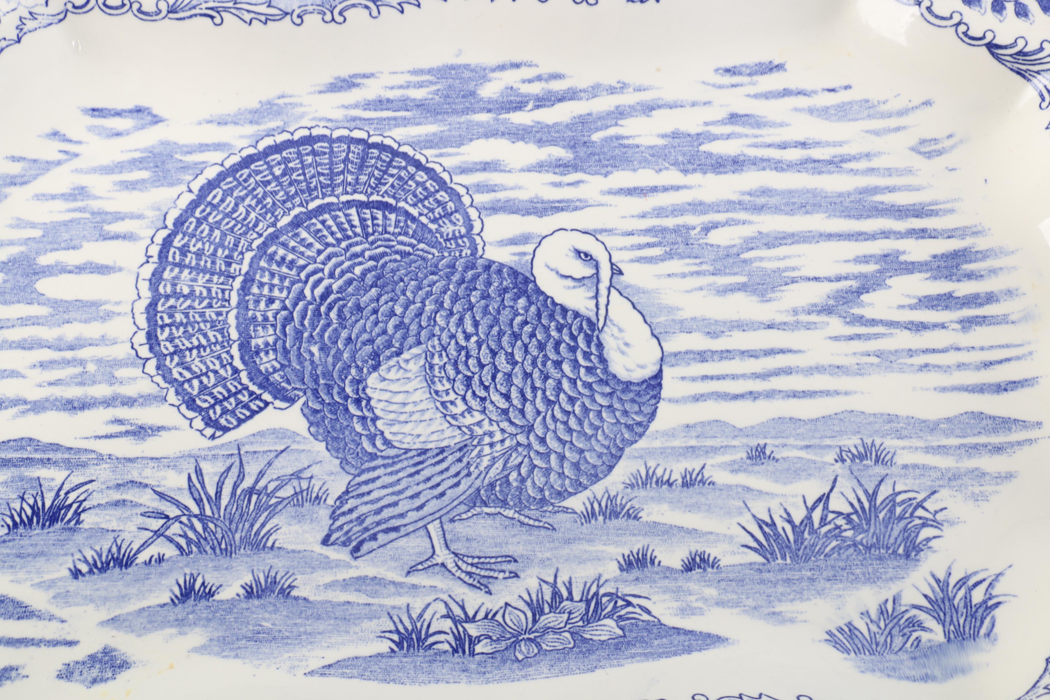 Transferware Platters Featuring Johnson Brothers "The Friendly Village"