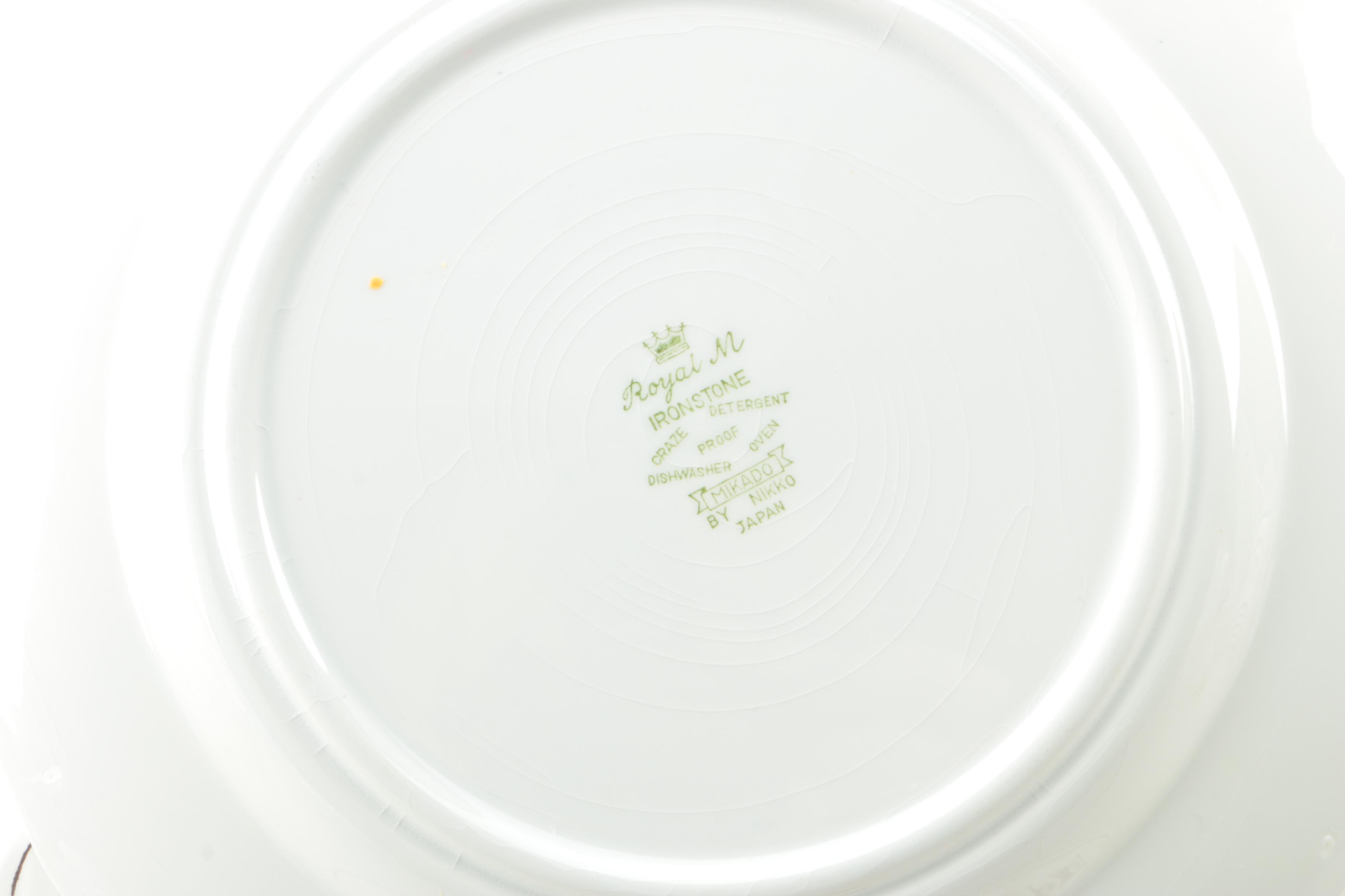 Vintage Royal M "Mikado" by Nikko Ironstone Dinneware