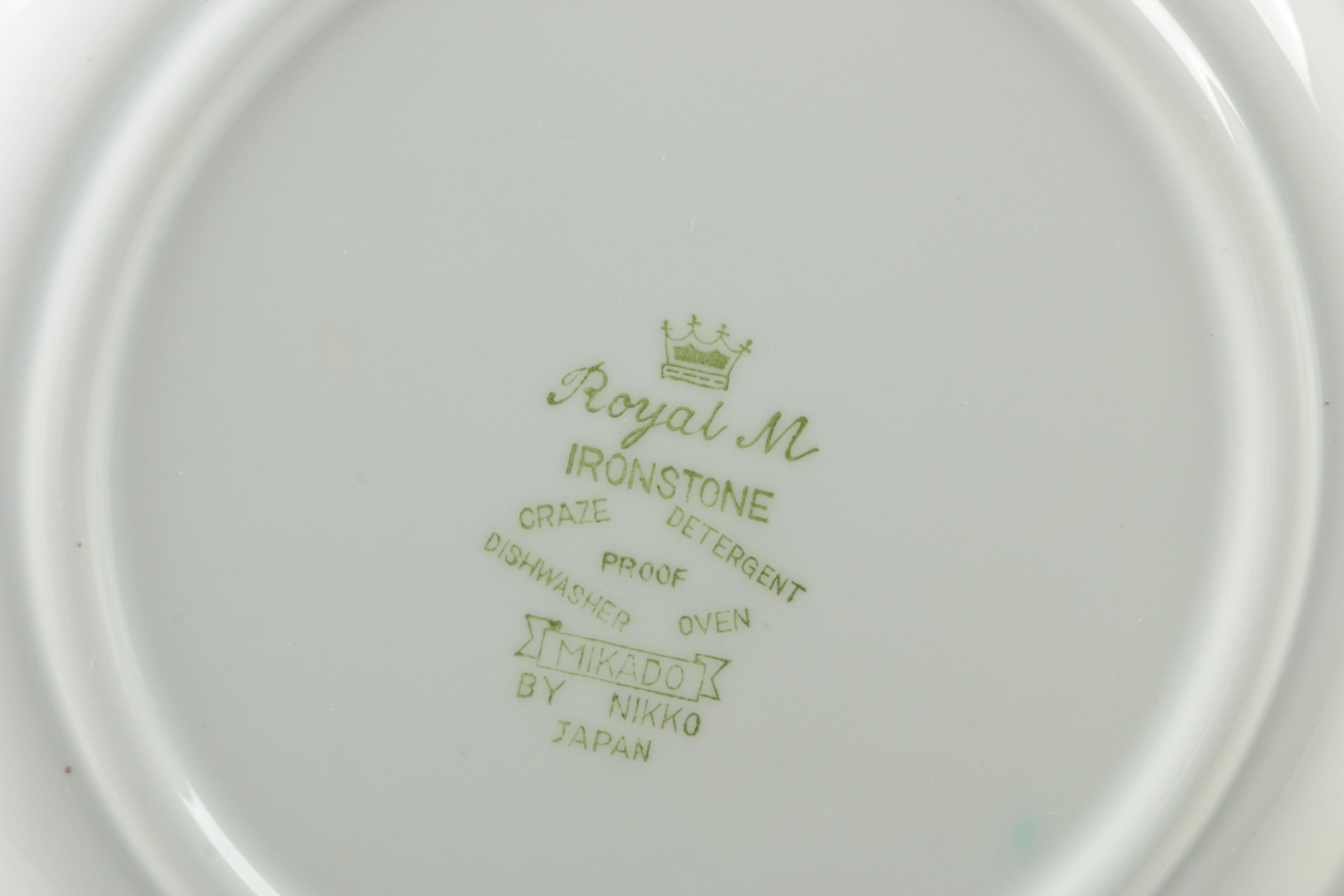 Vintage Royal M "Mikado" by Nikko Ironstone Dinneware