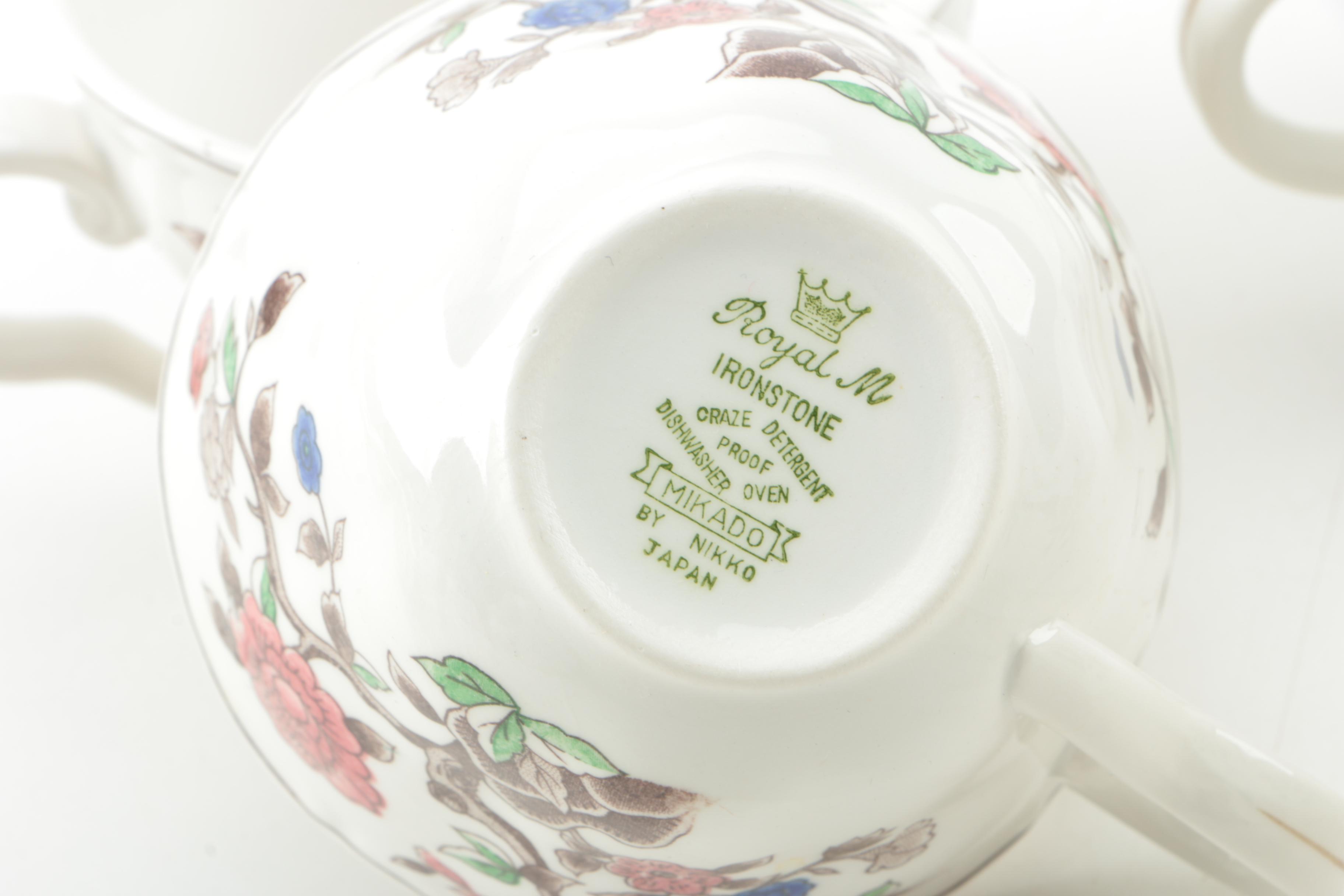 Vintage Royal M "Mikado" by Nikko Ironstone Dinneware