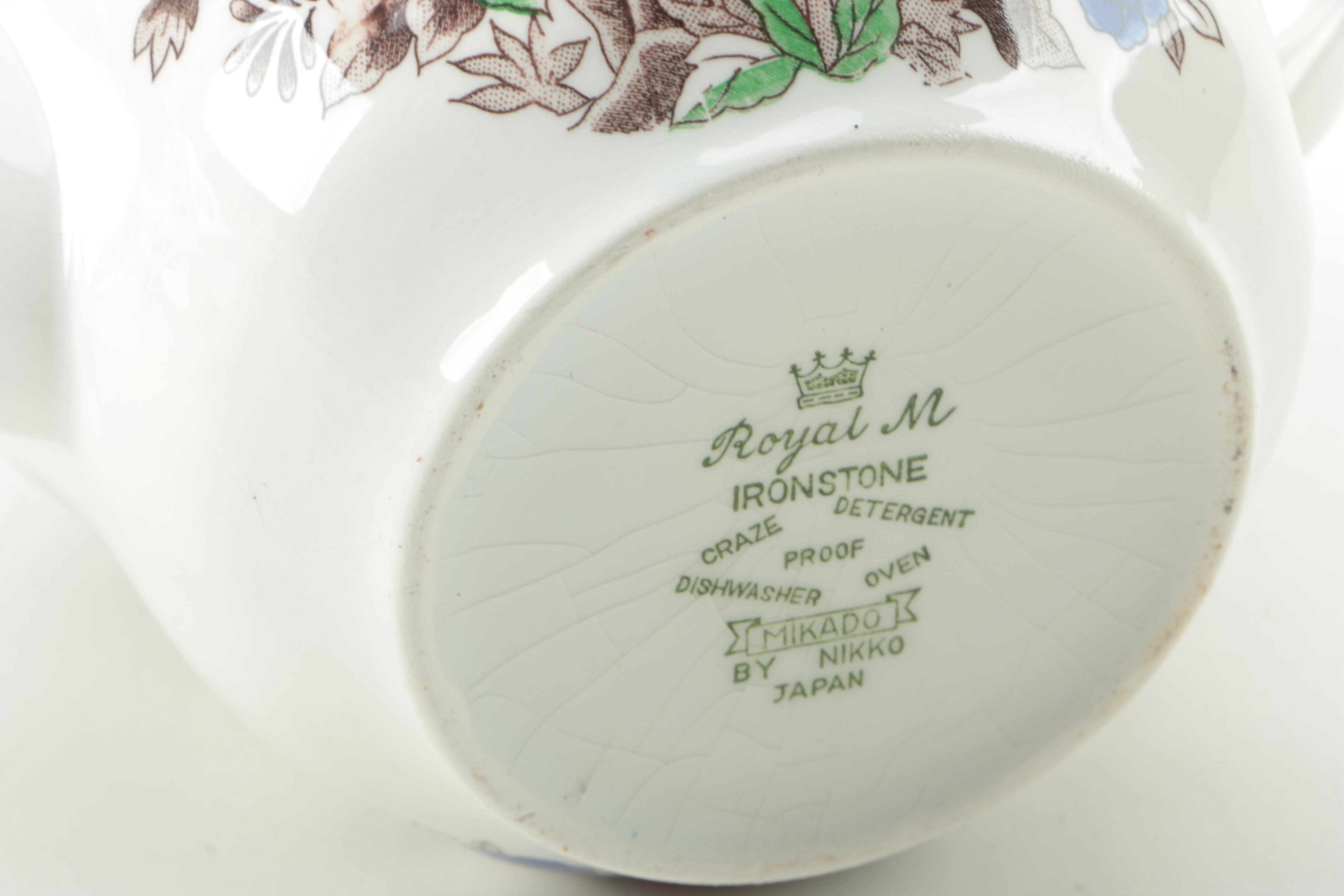 Vintage Royal M "Mikado" by Nikko Ironstone Dinneware