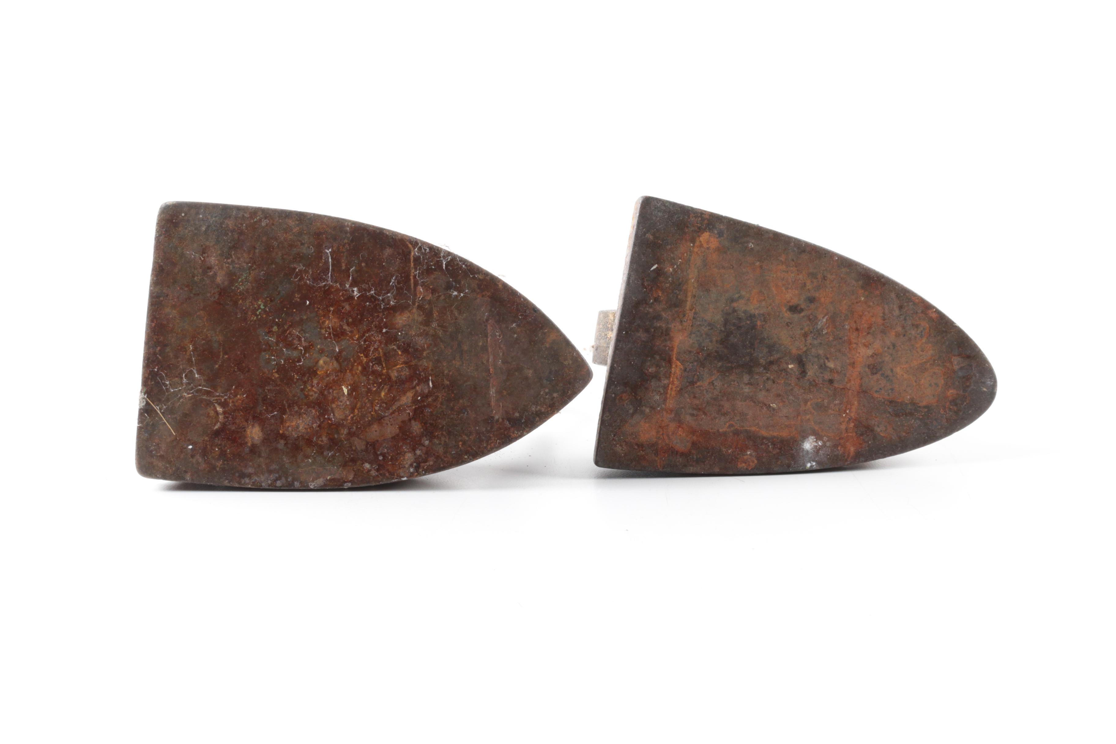 Antique Wick Cutter, Sad Irons and Shoe Form