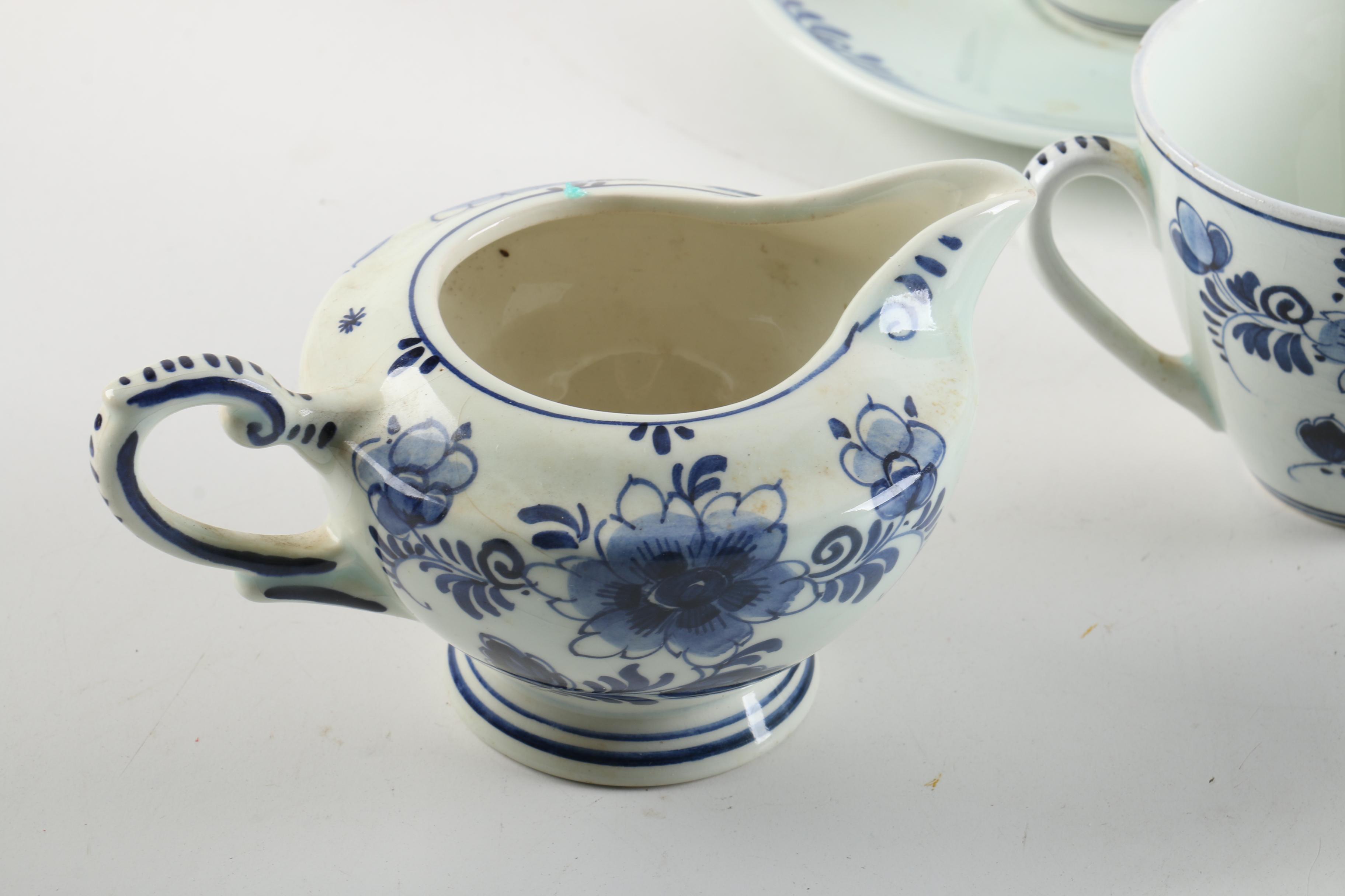 Hand-Painted Delft Earthenware Tableware
