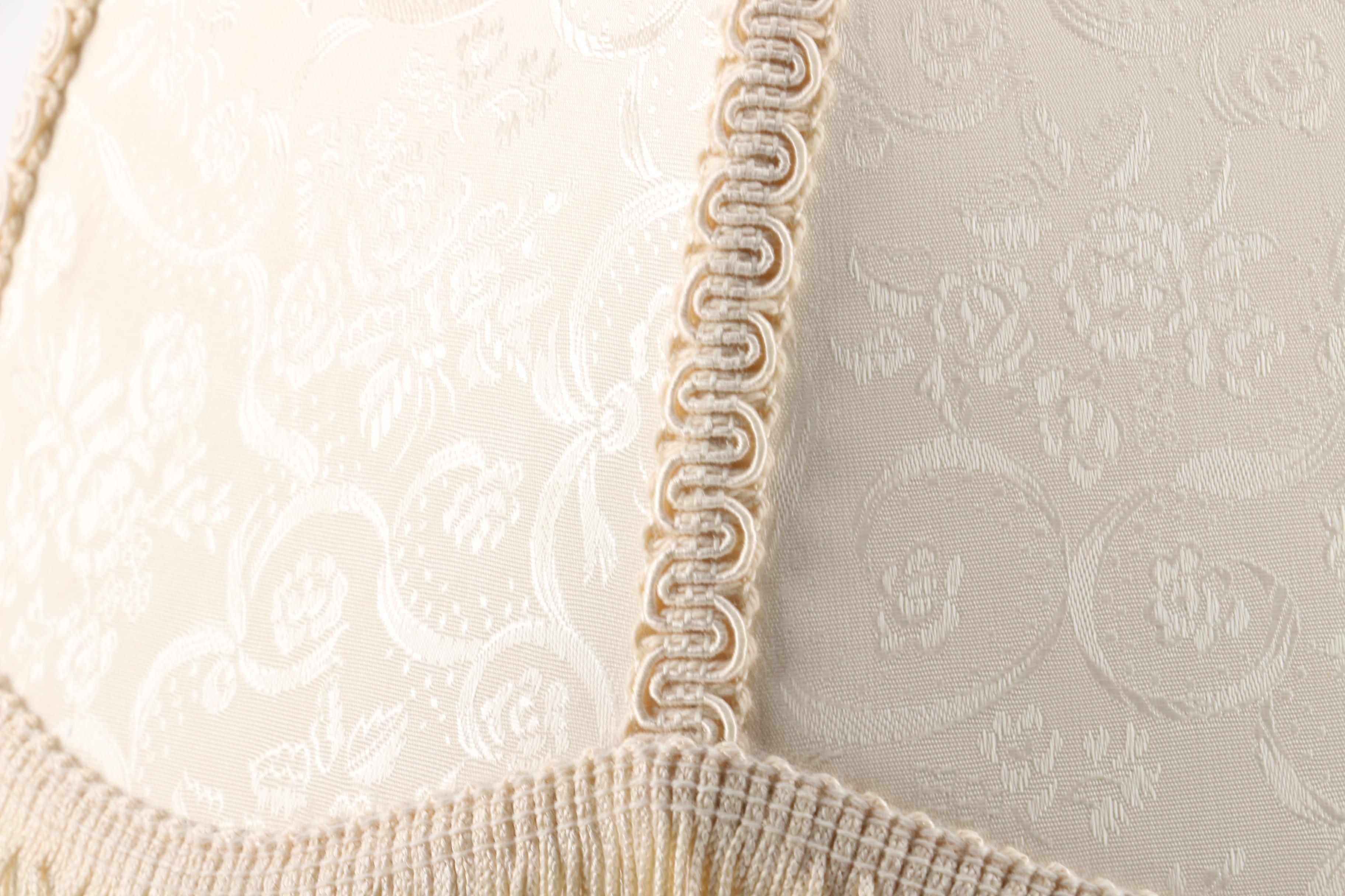 Pair of Vintage Rococo Style Cast Metal Table Lamps