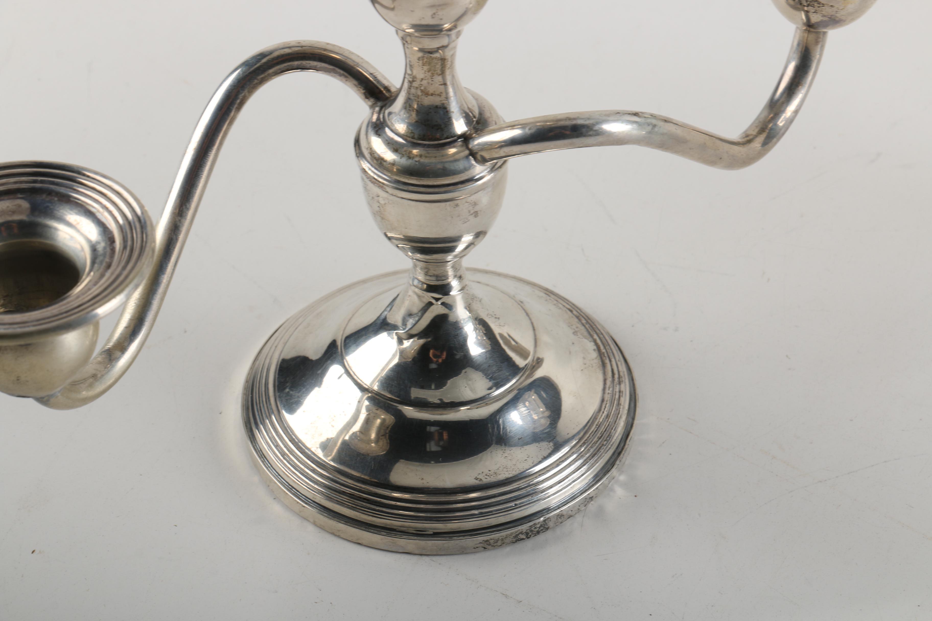 Fisher Weighted Sterling Silver Candelabras