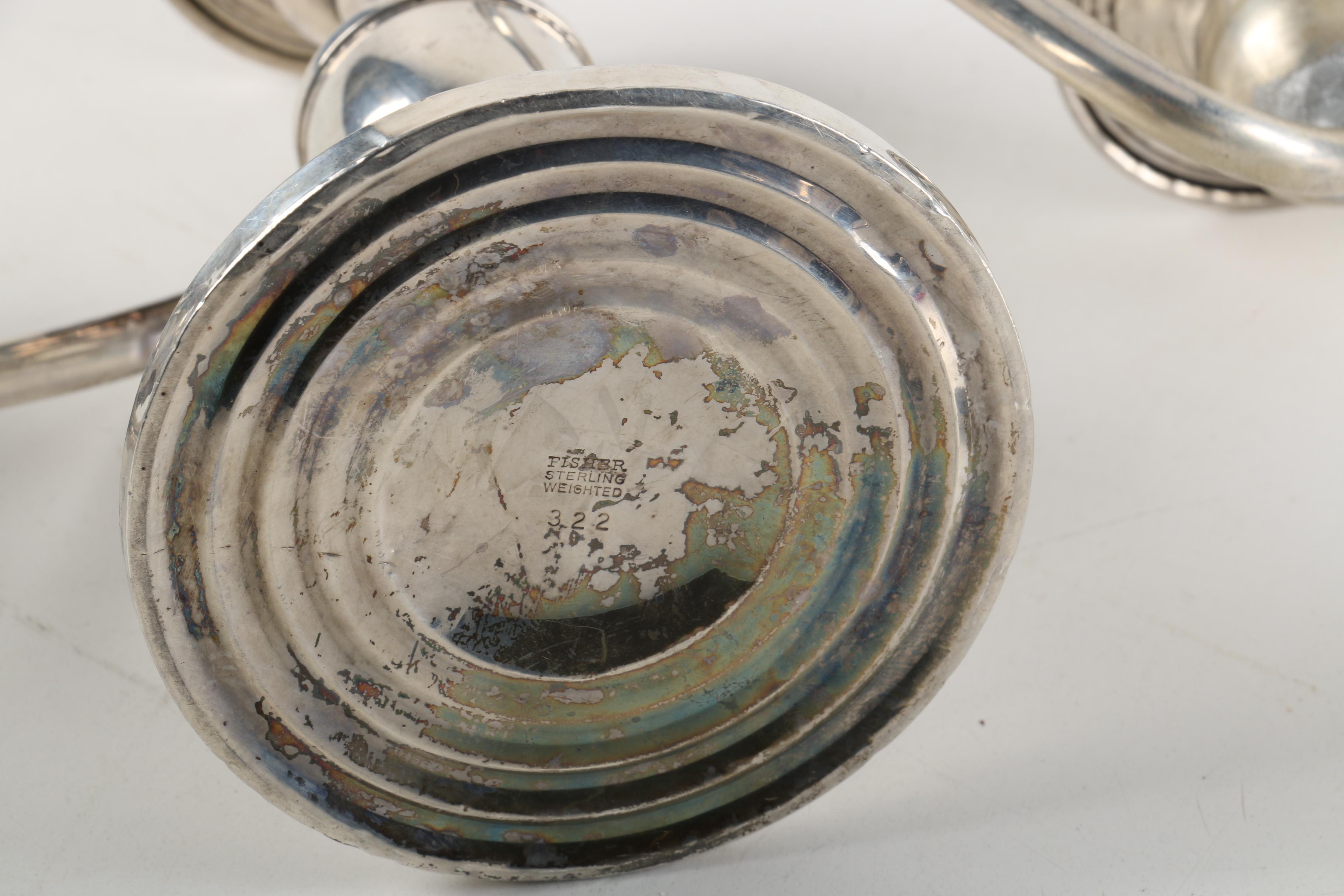 Fisher Weighted Sterling Silver Candelabras