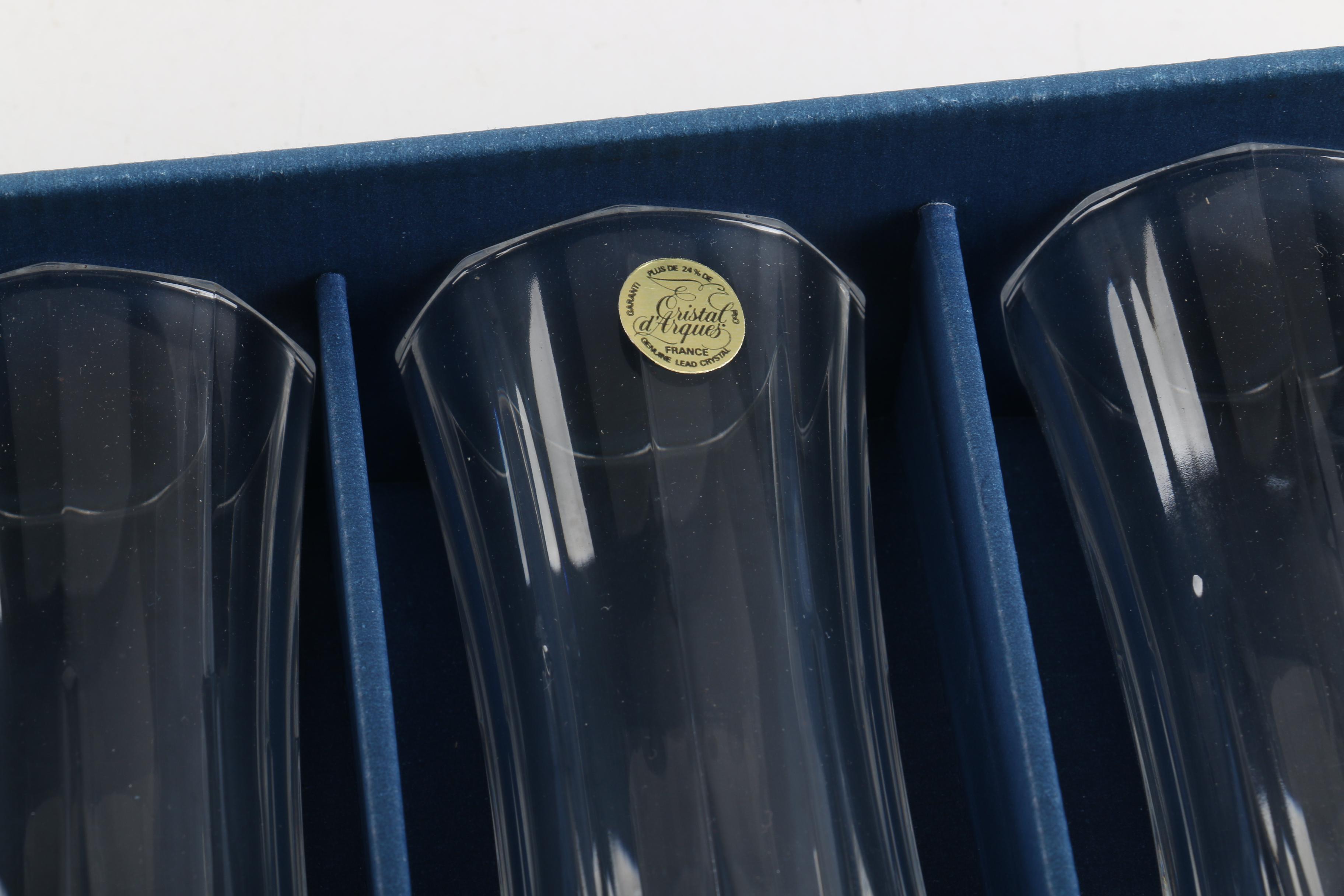 Cristal D'Arques "Longchamp" Stemware Champagne Flutes