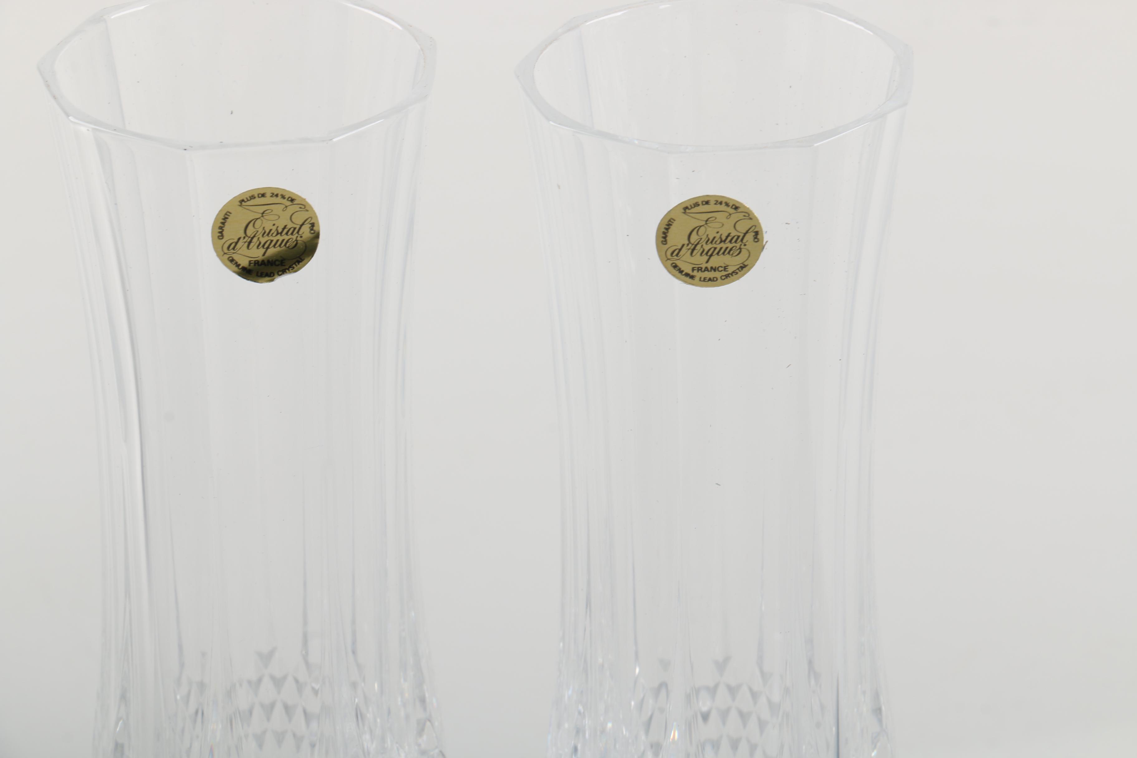 Cristal D'Arques "Longchamp" Stemware Champagne Flutes