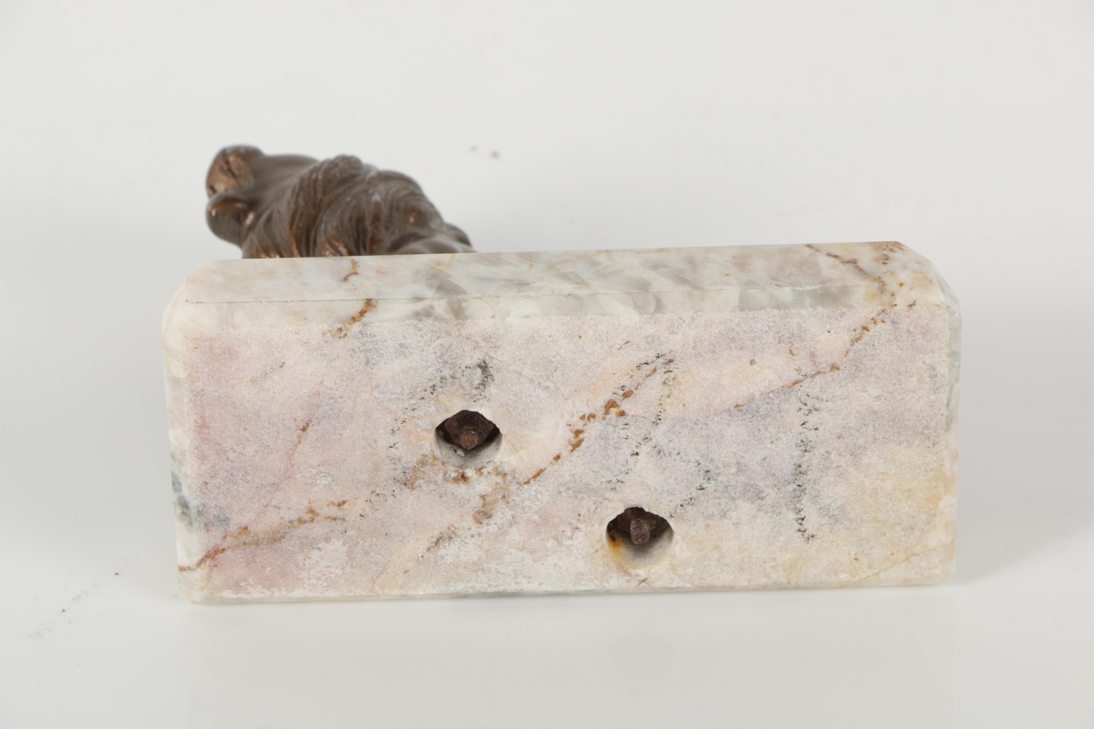 Bronze Tone Metal Bookends of Roaring Lions