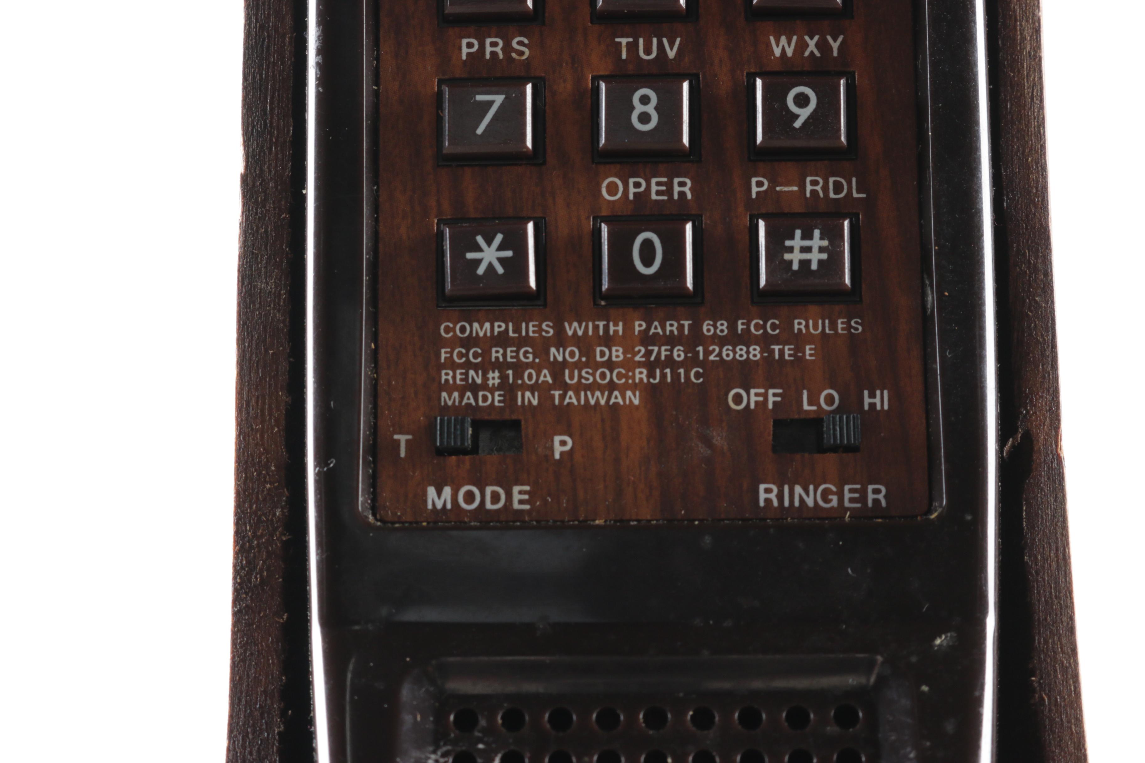 Vintage Hand-Painted Wooden Duck Decoy Style Telephone