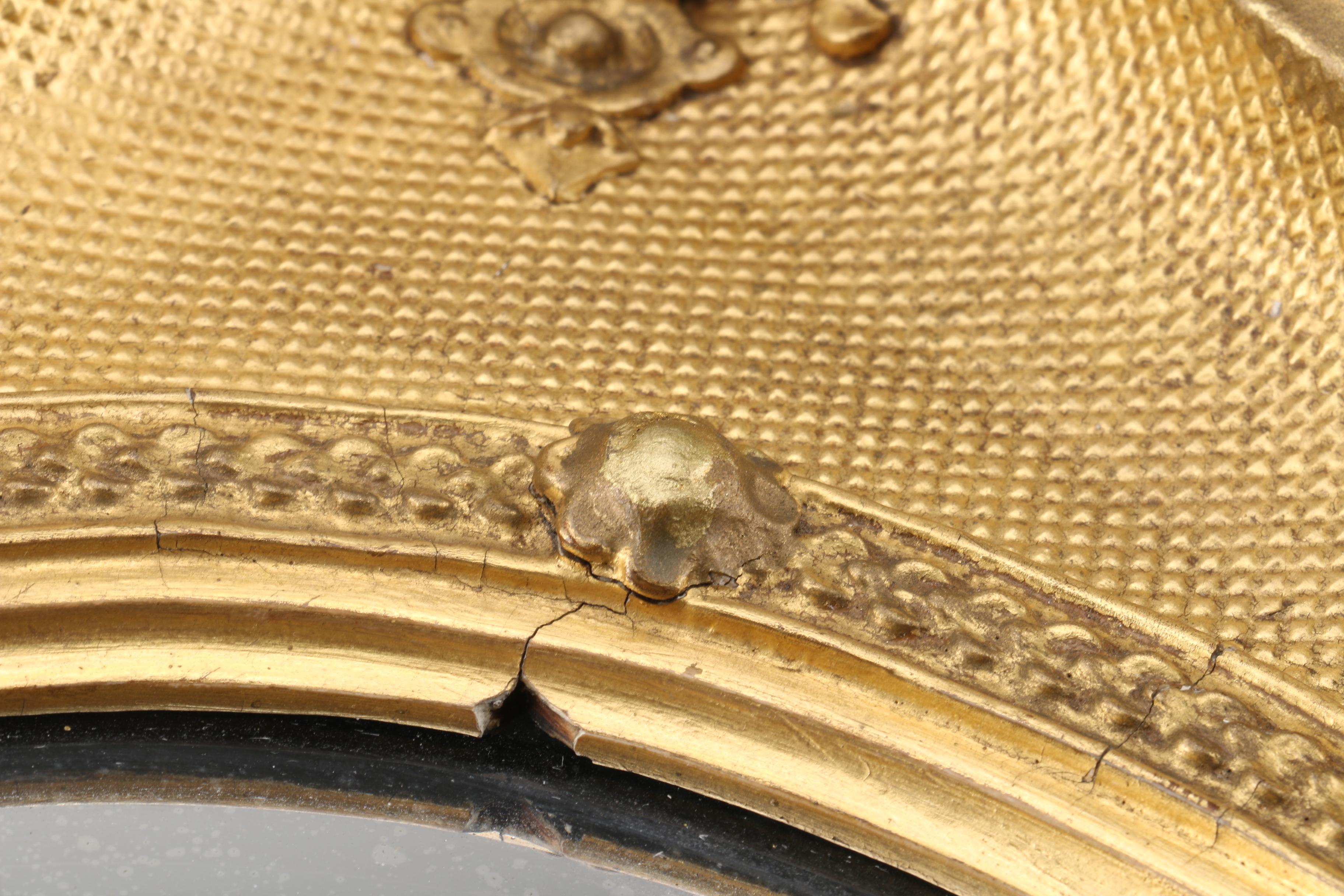 Antique Gold Tone Wall Mirrors, Mid to Late 19th Century