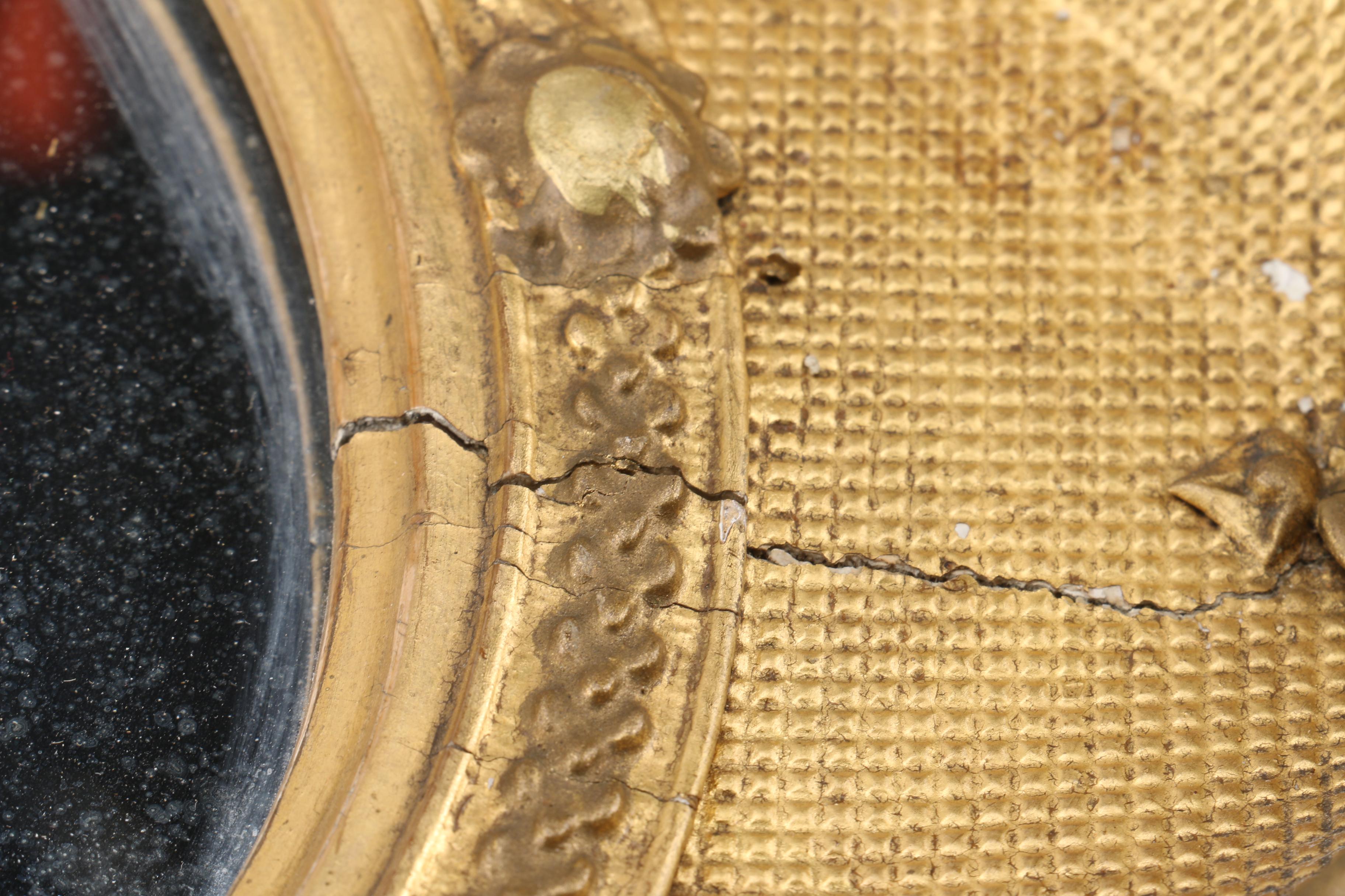 Antique Gold Tone Wall Mirrors, Mid to Late 19th Century