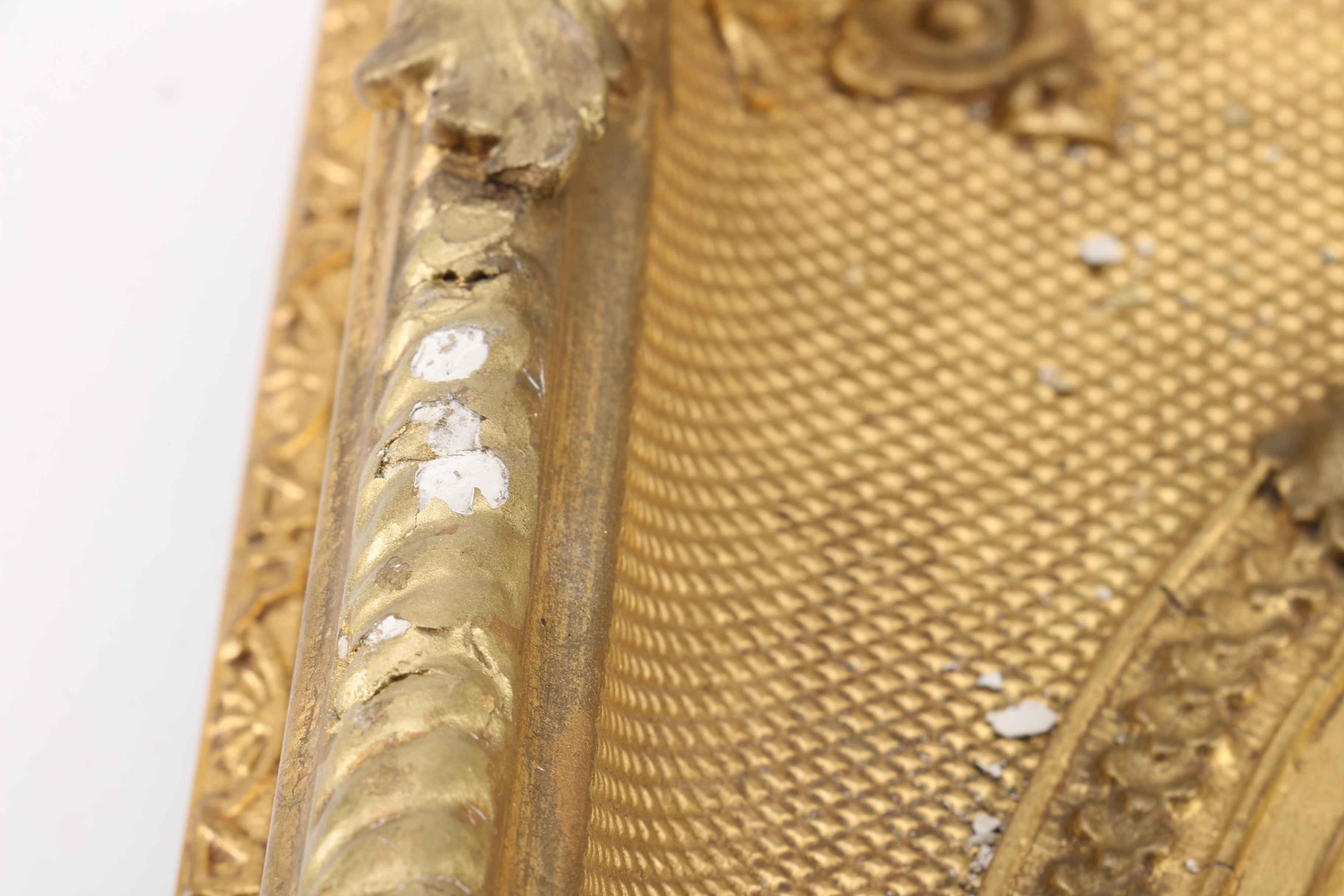 Antique Gold Tone Wall Mirrors, Mid to Late 19th Century