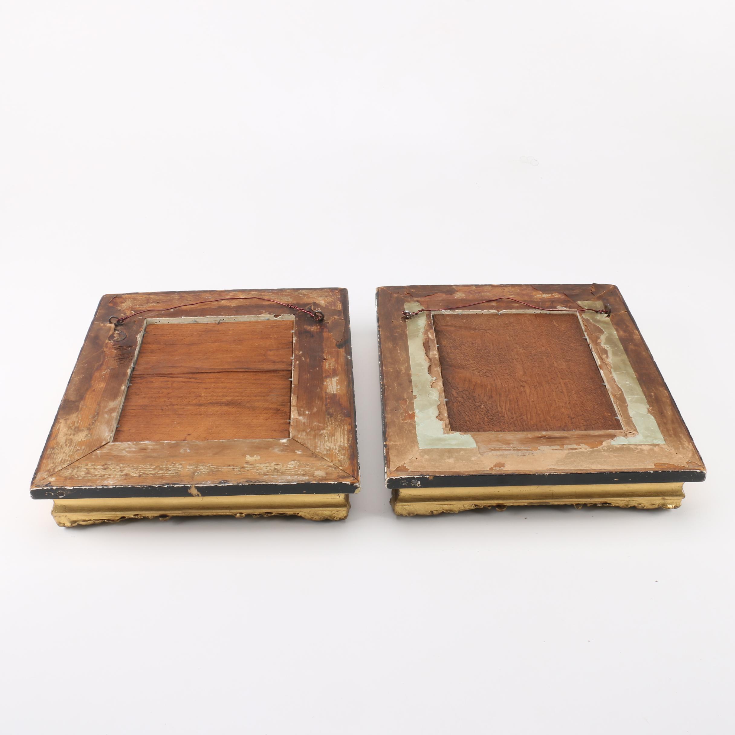 Antique Gold Tone Wall Mirrors, Mid to Late 19th Century