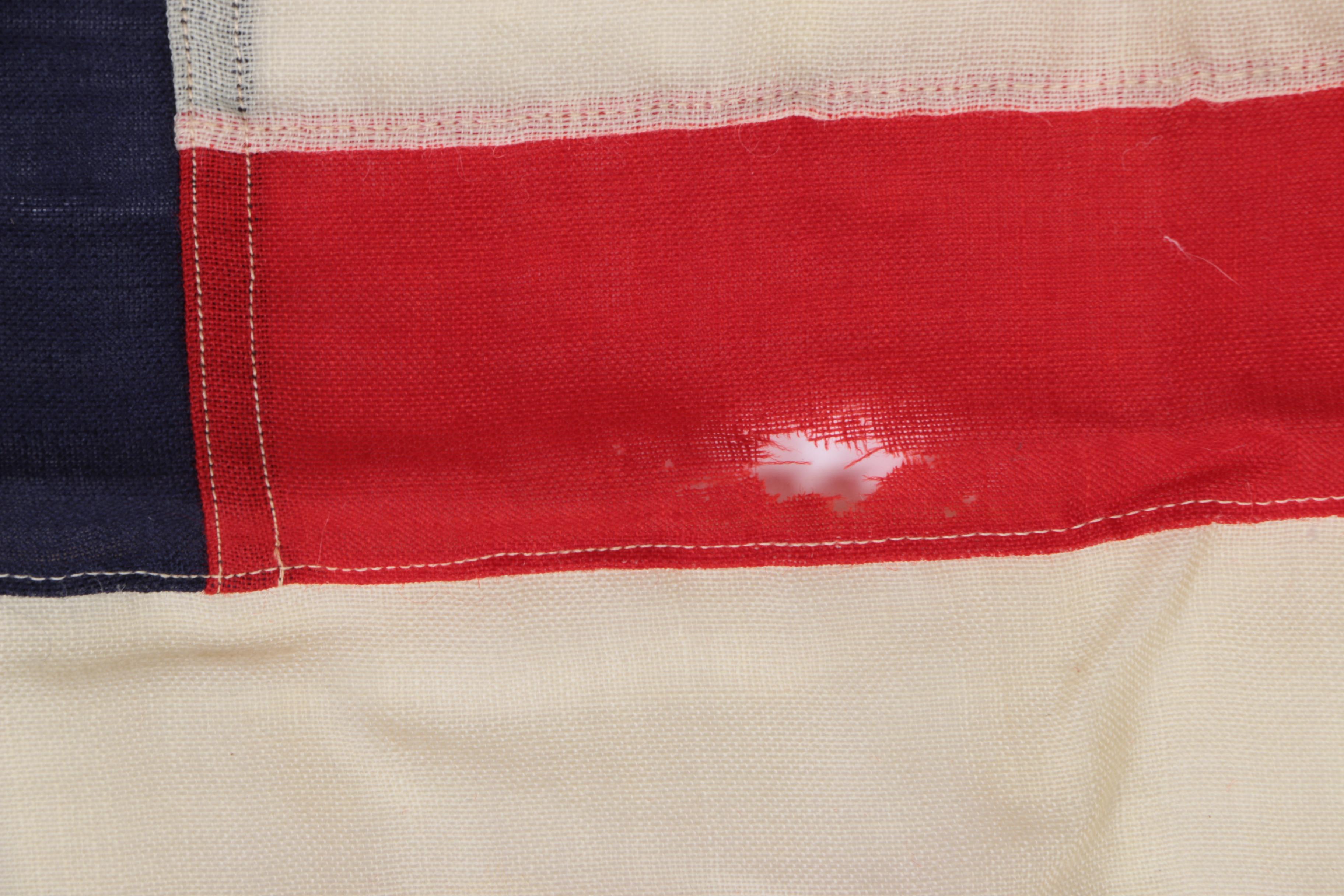 Vintage 48 Star Wool American Flag