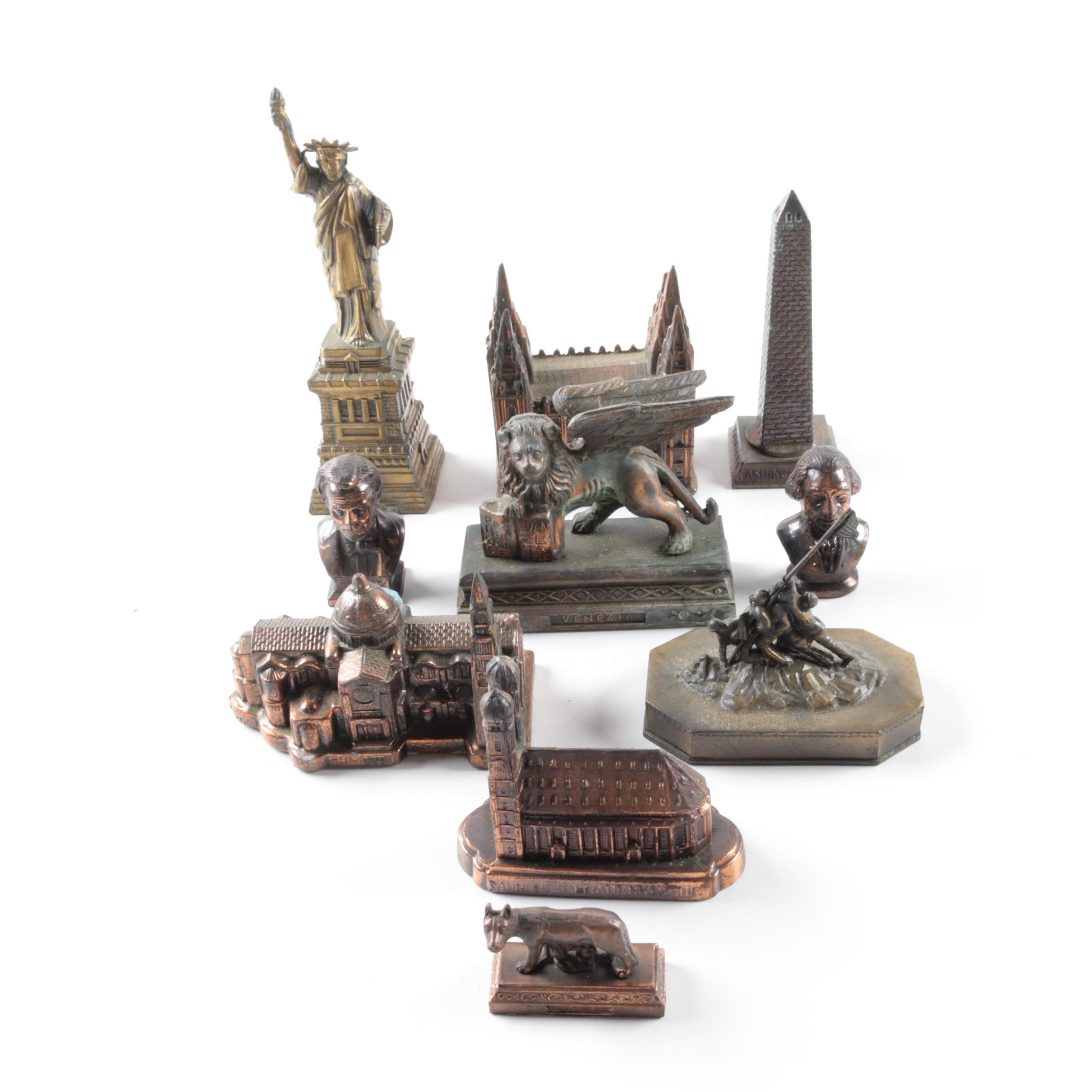Cast Metal Iconic Landmark Figurines