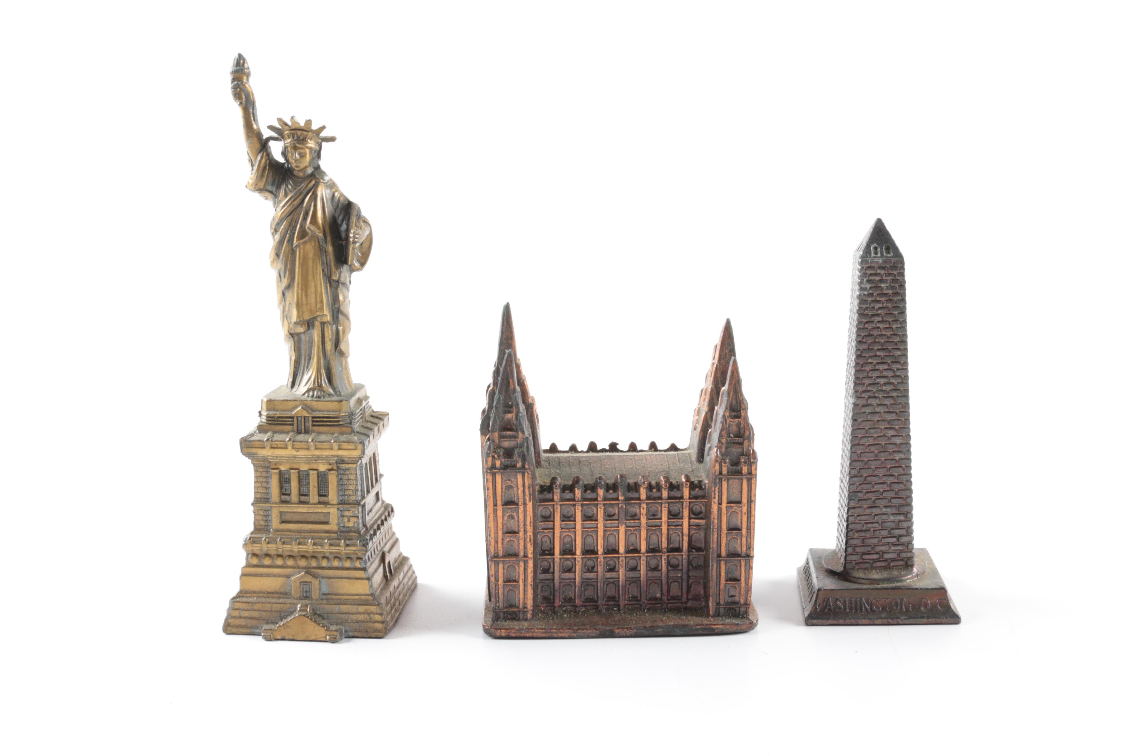 Cast Metal Iconic Landmark Figurines