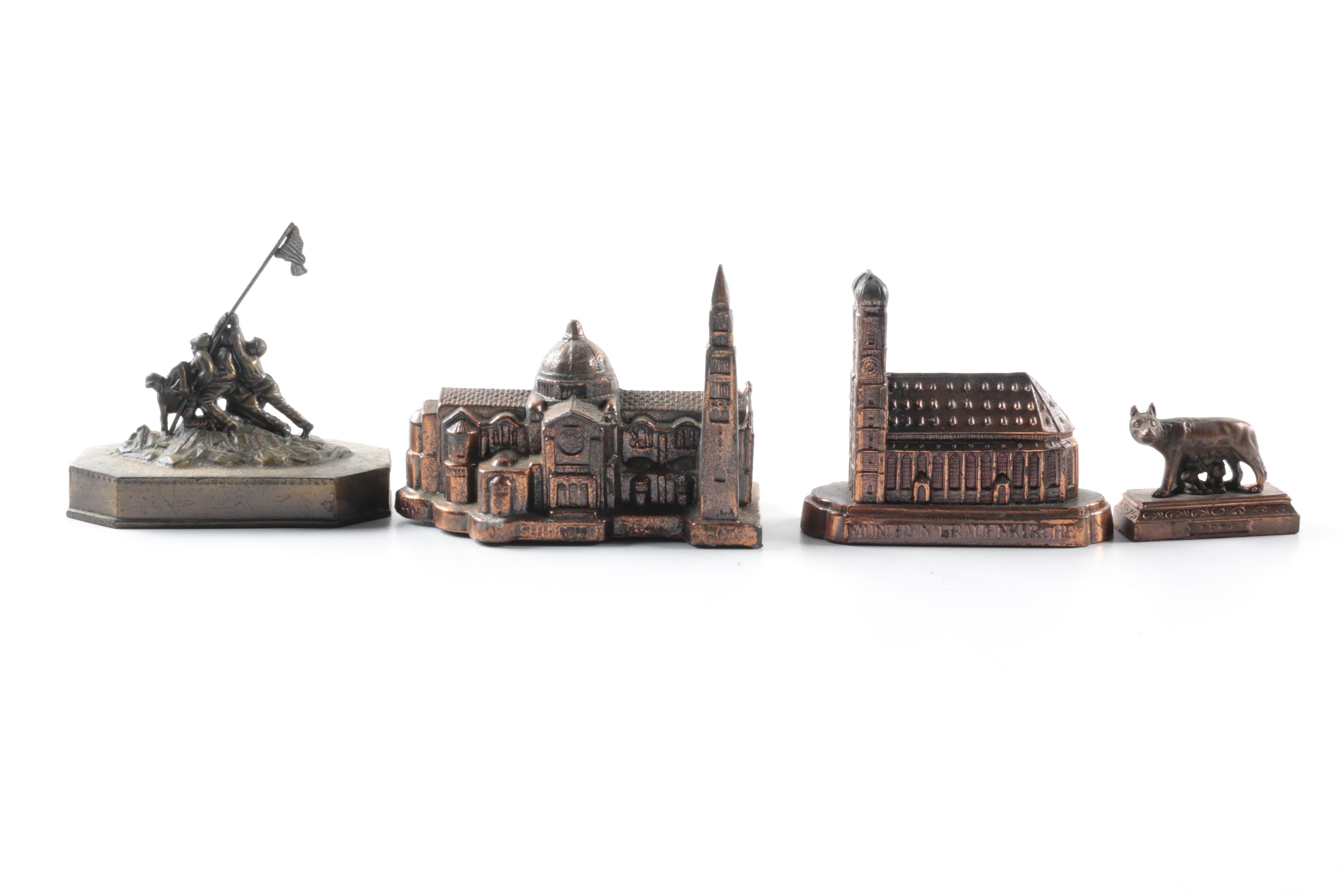 Cast Metal Iconic Landmark Figurines