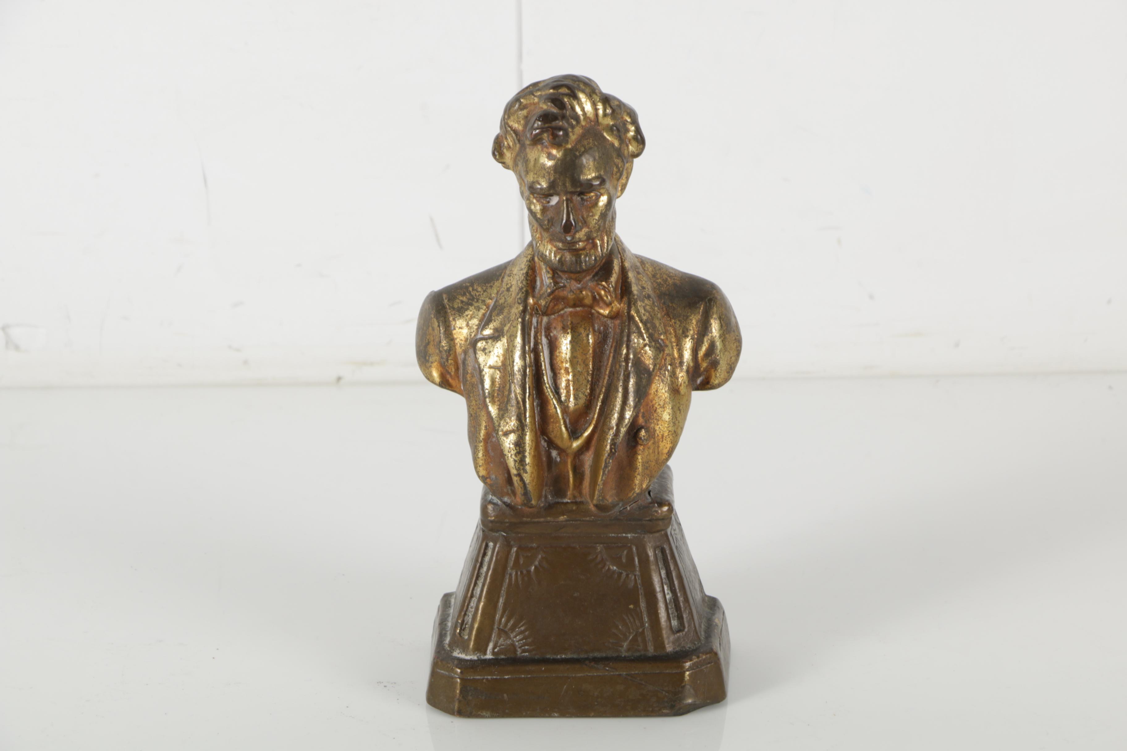 Armor Bronse Company Abraham Lincoln Bookends