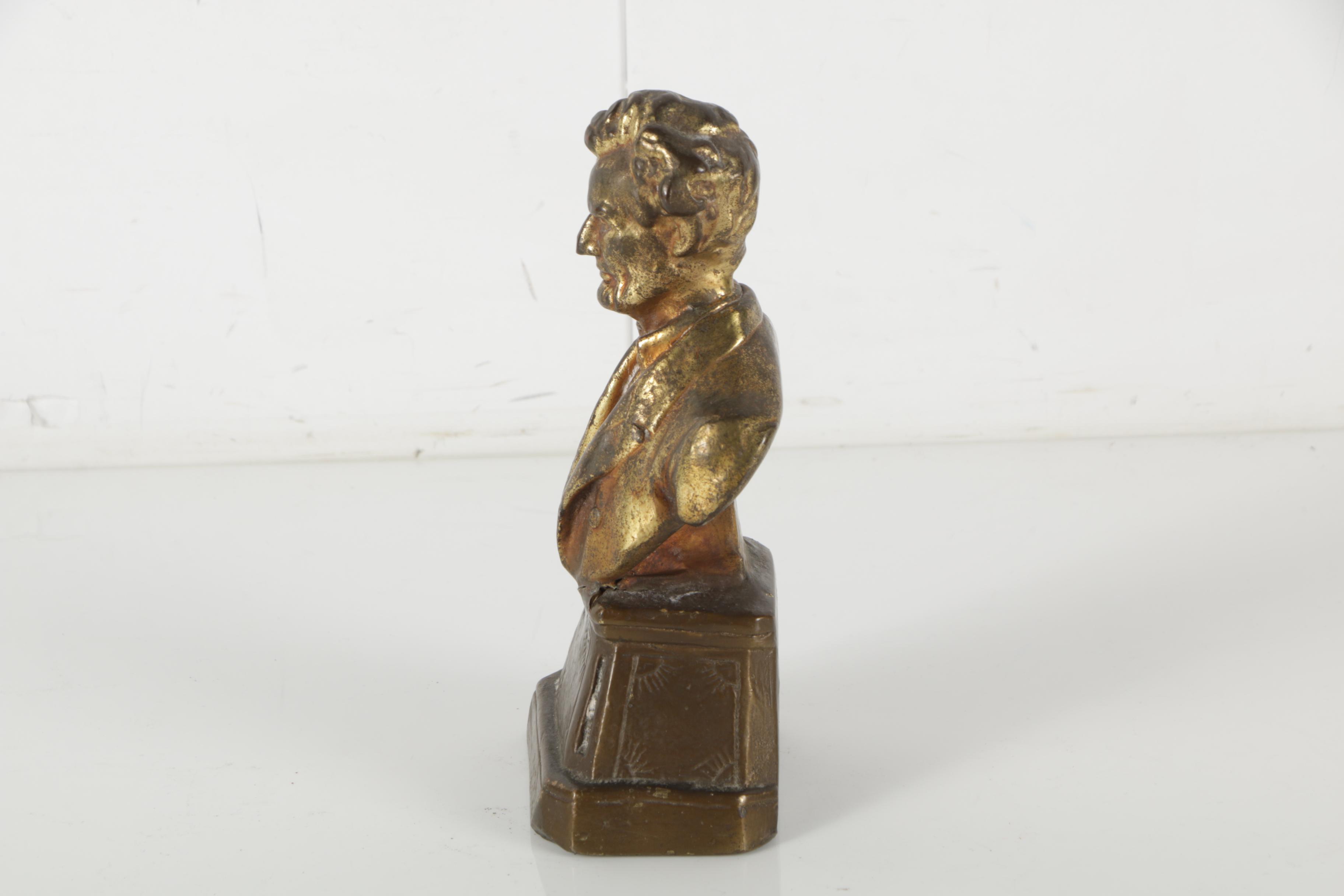 Armor Bronse Company Abraham Lincoln Bookends