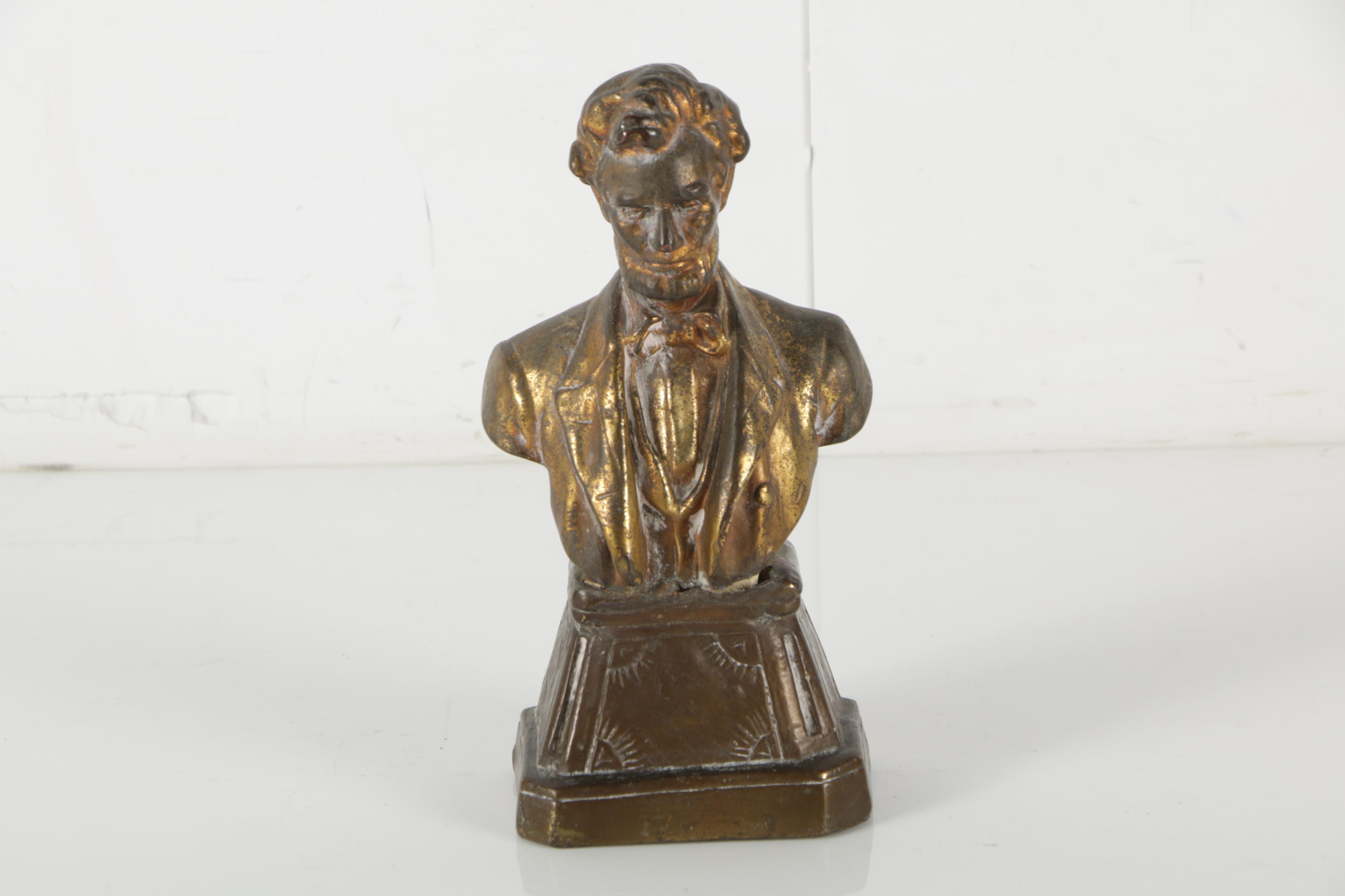 Armor Bronse Company Abraham Lincoln Bookends
